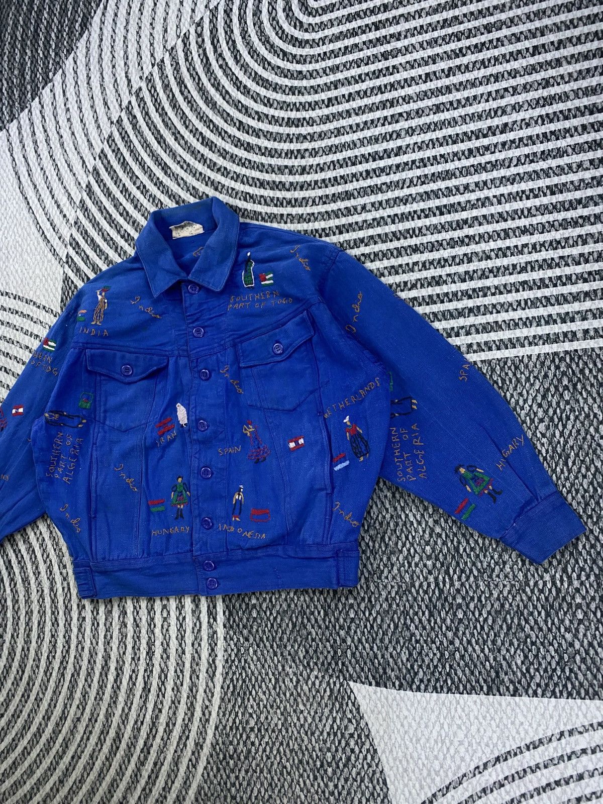Japanese Brand Vintage Indio Rare Country Name Printed Button Up Jacket Size US M / EU 48-50 / 2 - 4 Thumbnail