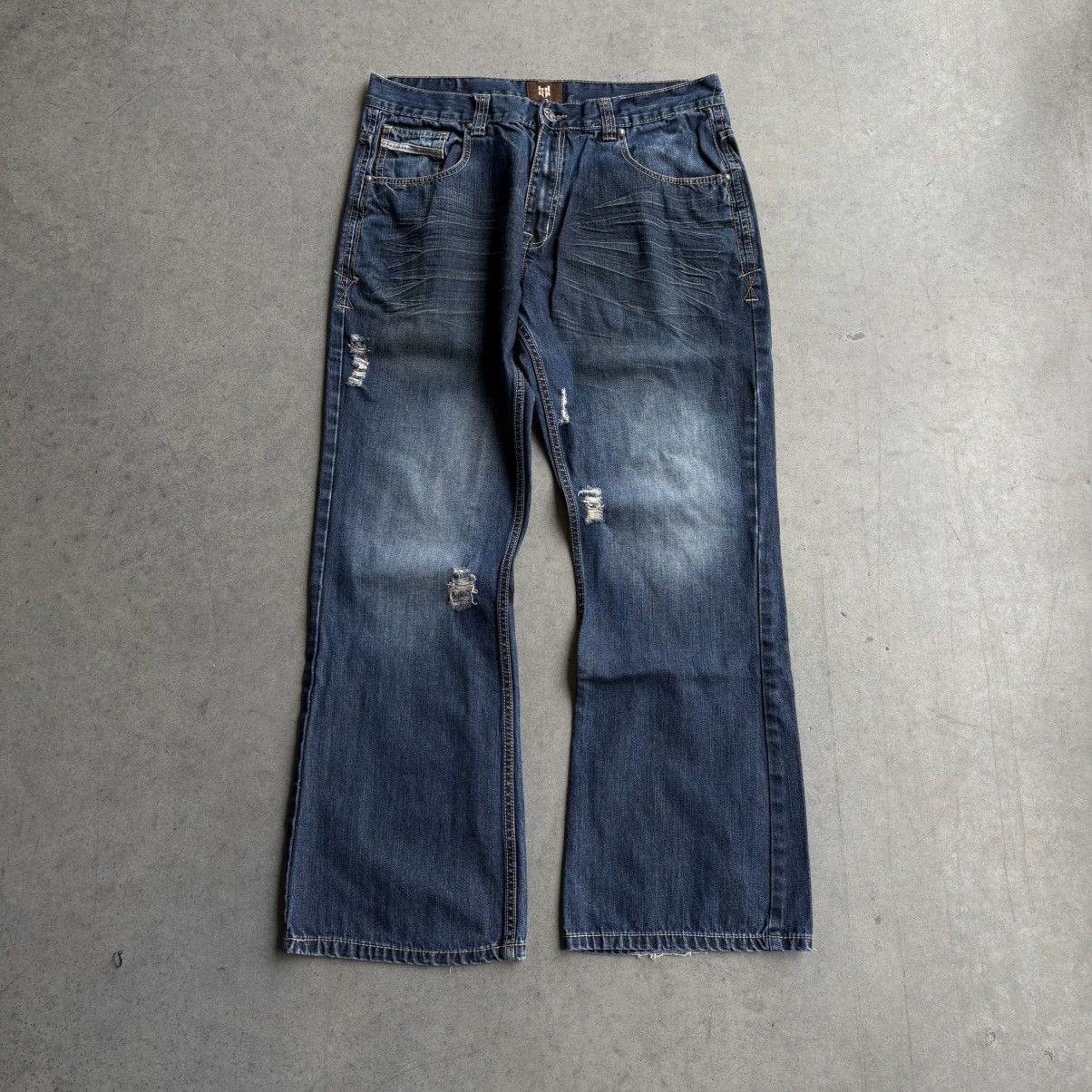 Ariat × Southpole × Vintage Vintage Y2K Southpole Ariat "SOS" Denim Jeans Baggy 38x30 Size US 38 / EU 54 - 4 Thumbnail