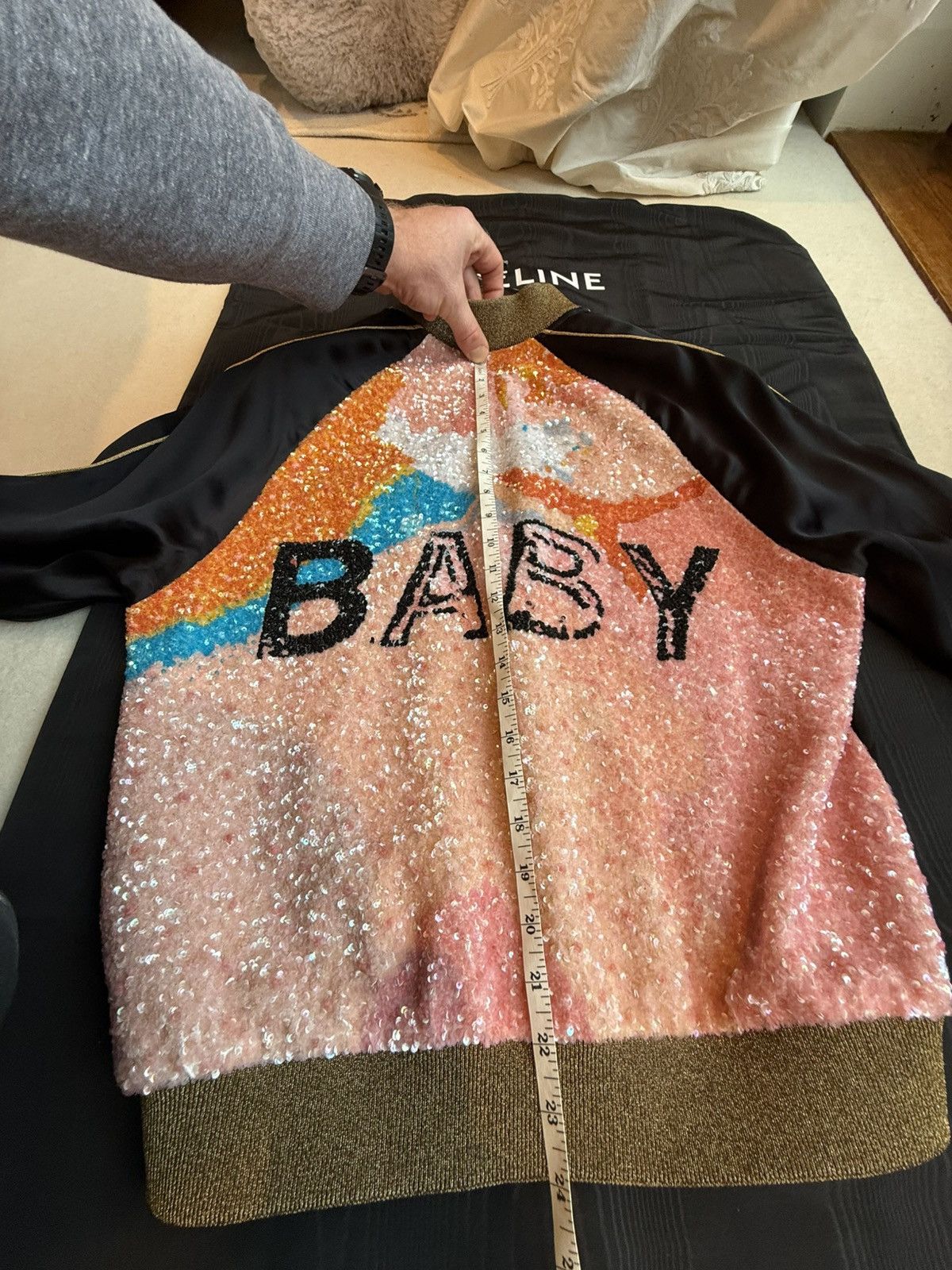 Saint Laurent Paris Holy Grail SS16 Saint Laurent Hedi Slimane Baby Teddy jacket Size US M / EU 48-50 / 2 - 9 Thumbnail