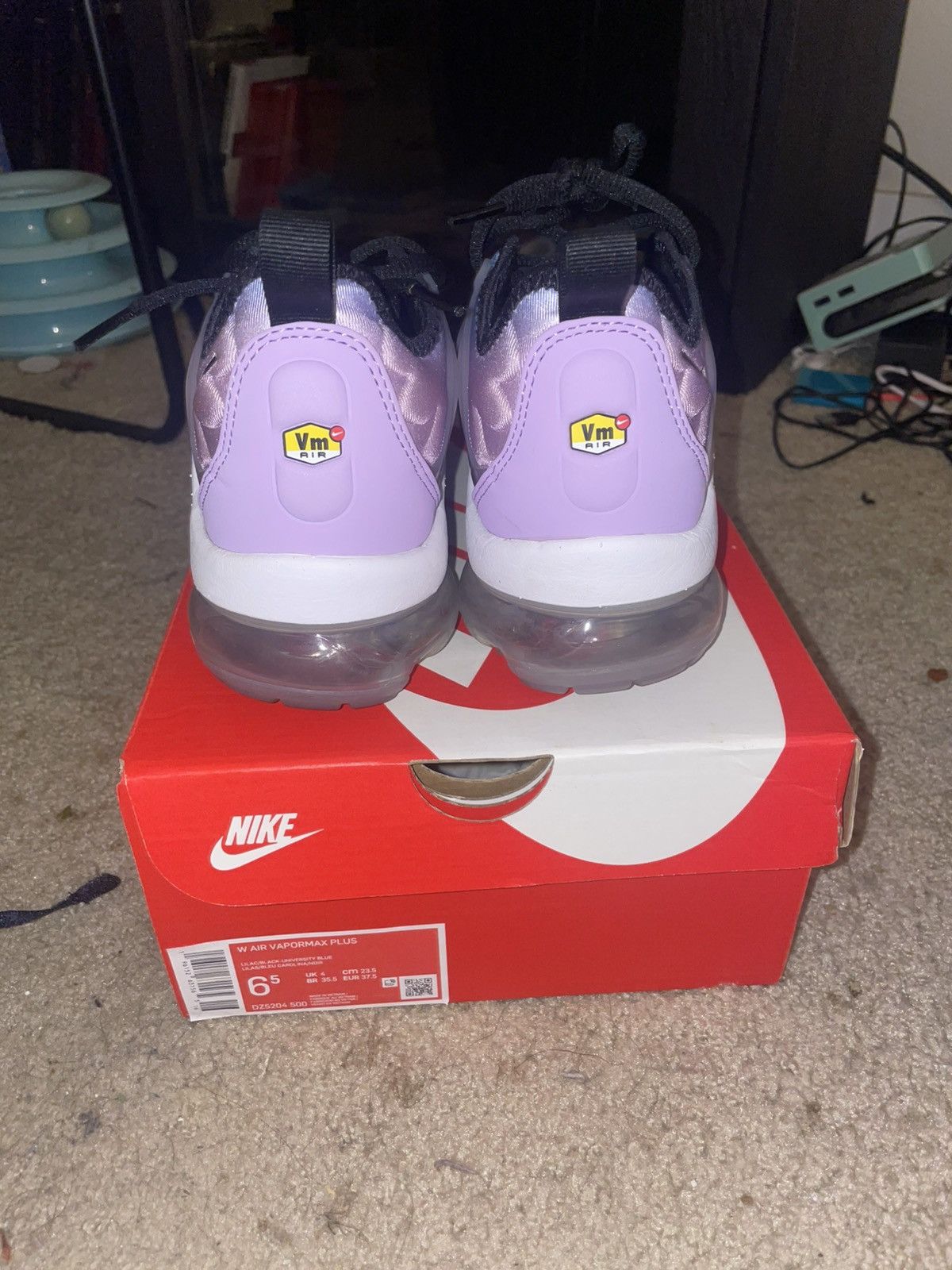 Nike Nike Air Vapormax Plus Lilac/Black/University Blue Size US 6.5 / IT 36.5 - 5 Thumbnail