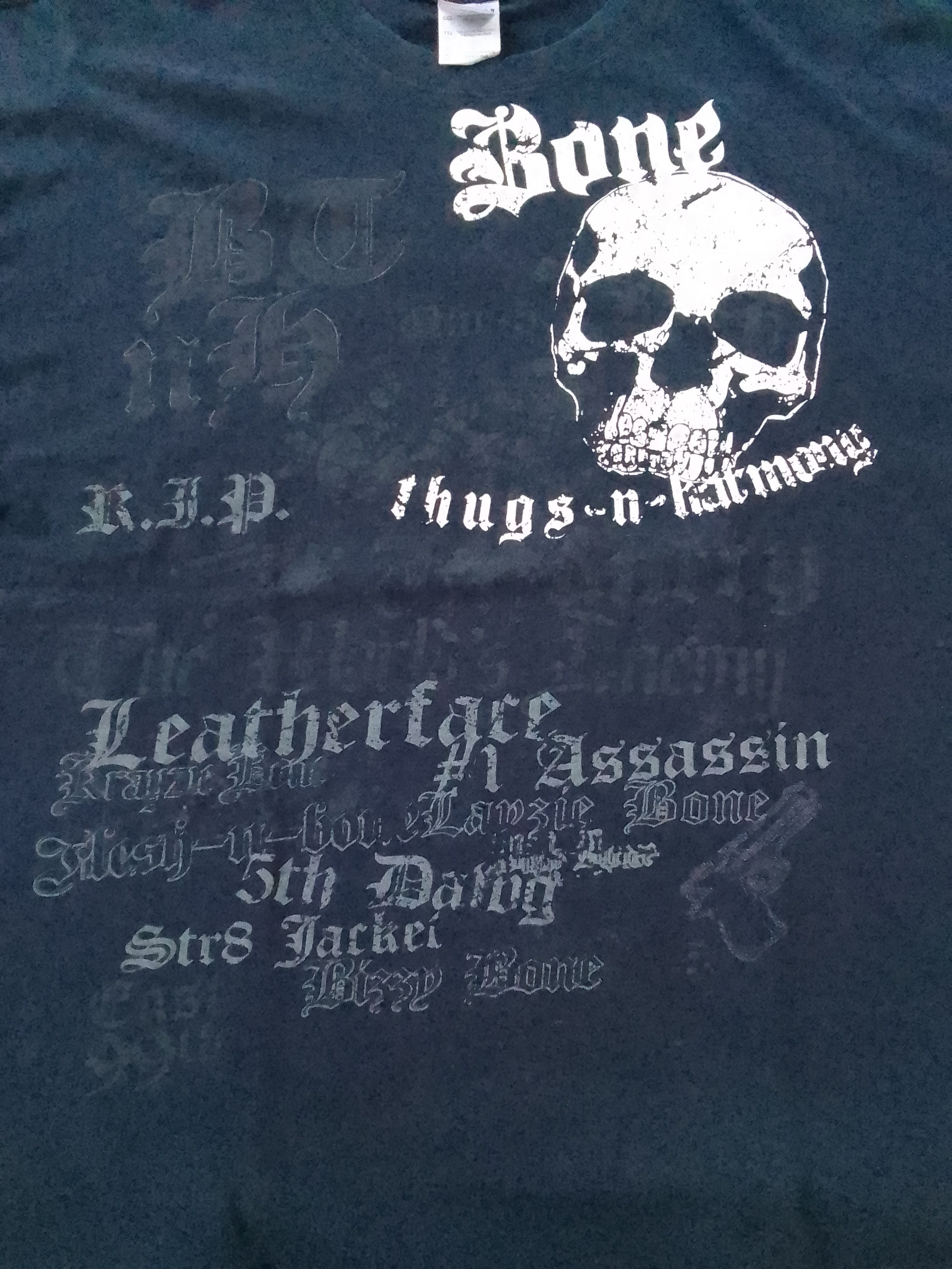 Rap Tees × Vintage Bone Thugs n Harmony Vintage Rap Skull Tshirt Size US XL / EU 56 / 4 - 2 Thumbnail