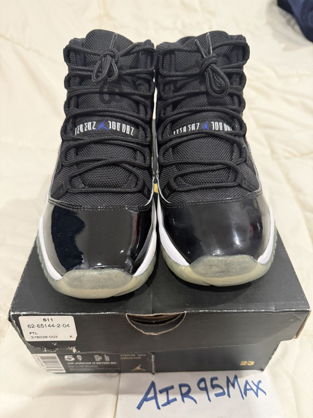 Jordan Brand Nike Air Jordan 11 Space jam BG Size US 5.5 / EU 38 - 3 Thumbnail
