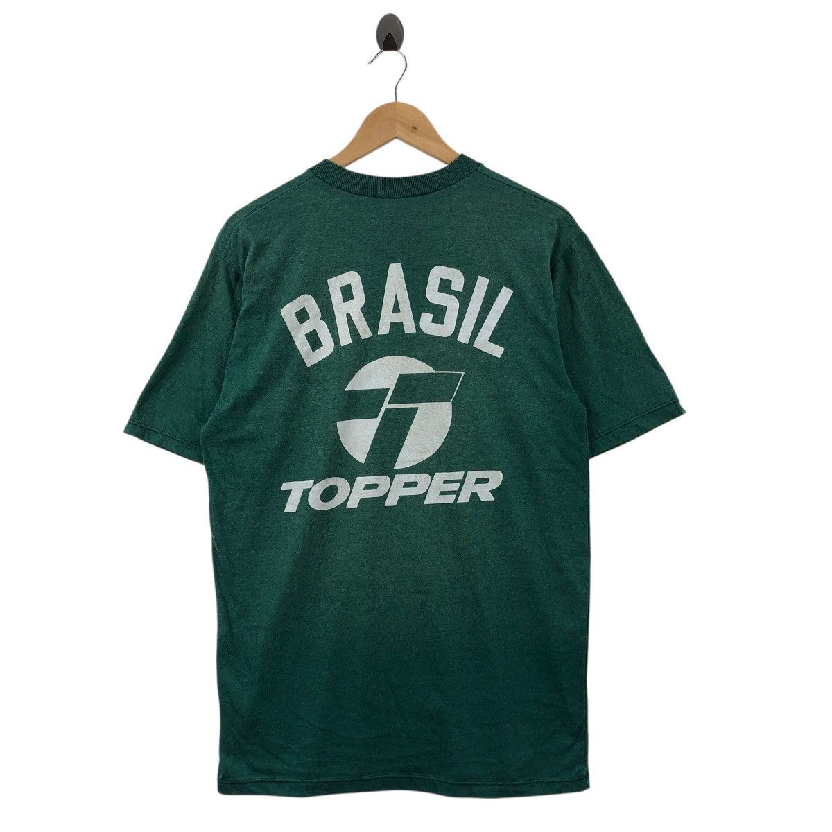 Topperz Vintage 70s CBF BRASIL TOPPER Brazil Samba Football T-Shirt Size US M / EU 48-50 / 2 - 3 Thumbnail