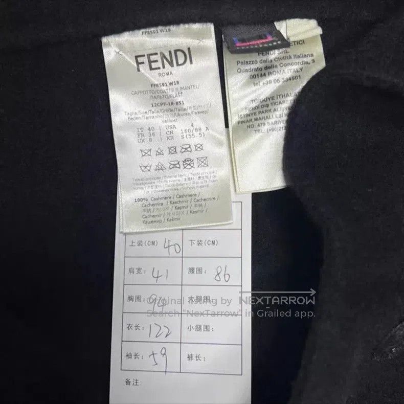 Fendi Fendi Hollowed-out floral decorative cashmere lace-up butt Size XS / US 0-2 / IT 36-38 - 3 Thumbnail