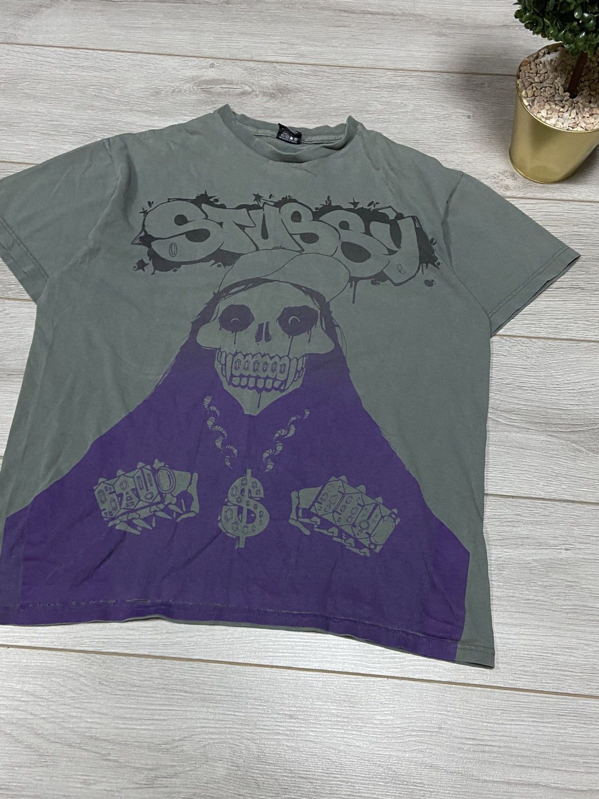 Stussy Stussy skull misfits style faded vintage tshirt big logo Size US L / EU 52-54 / 3 - 2 Thumbnail