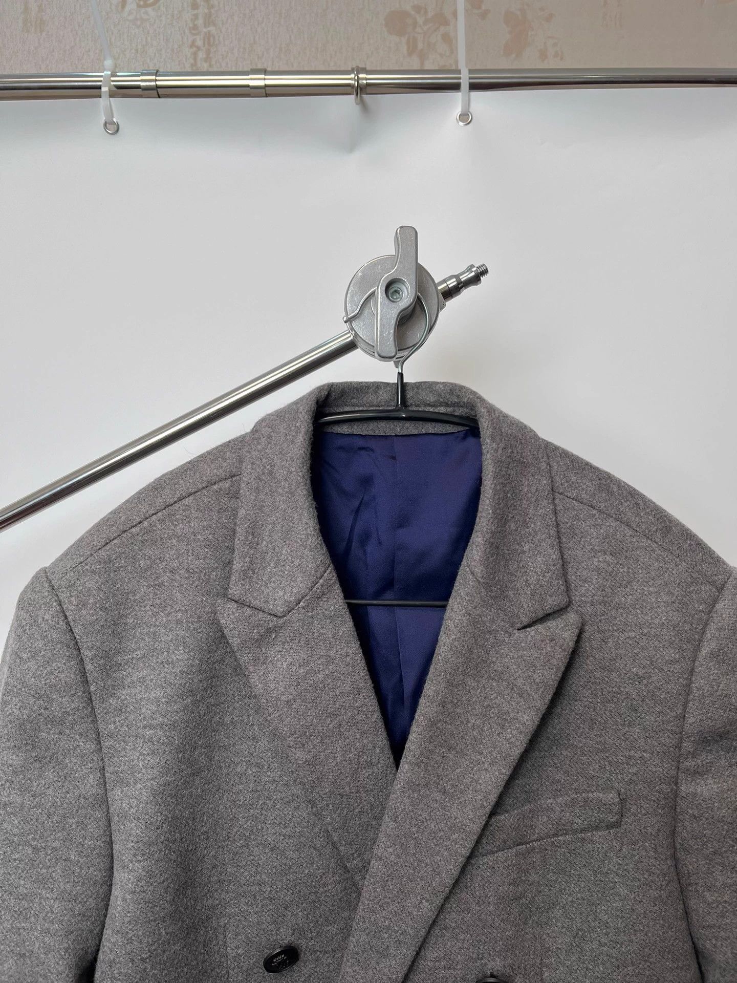 Helmut Lang Helmut Lang Purple Lining Wool Blend Tailored Blazer L Size 48S - 3 Thumbnail