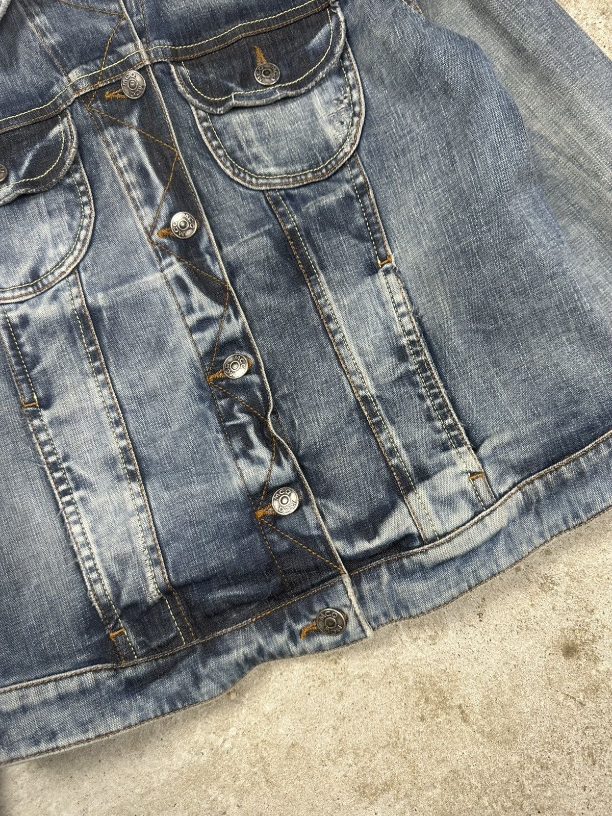 Alexander McQueen Alexander McQueen Blue Denim Skull Wings Jeans Stone Wash Size L / US 10 / IT 46 - 6 Thumbnail