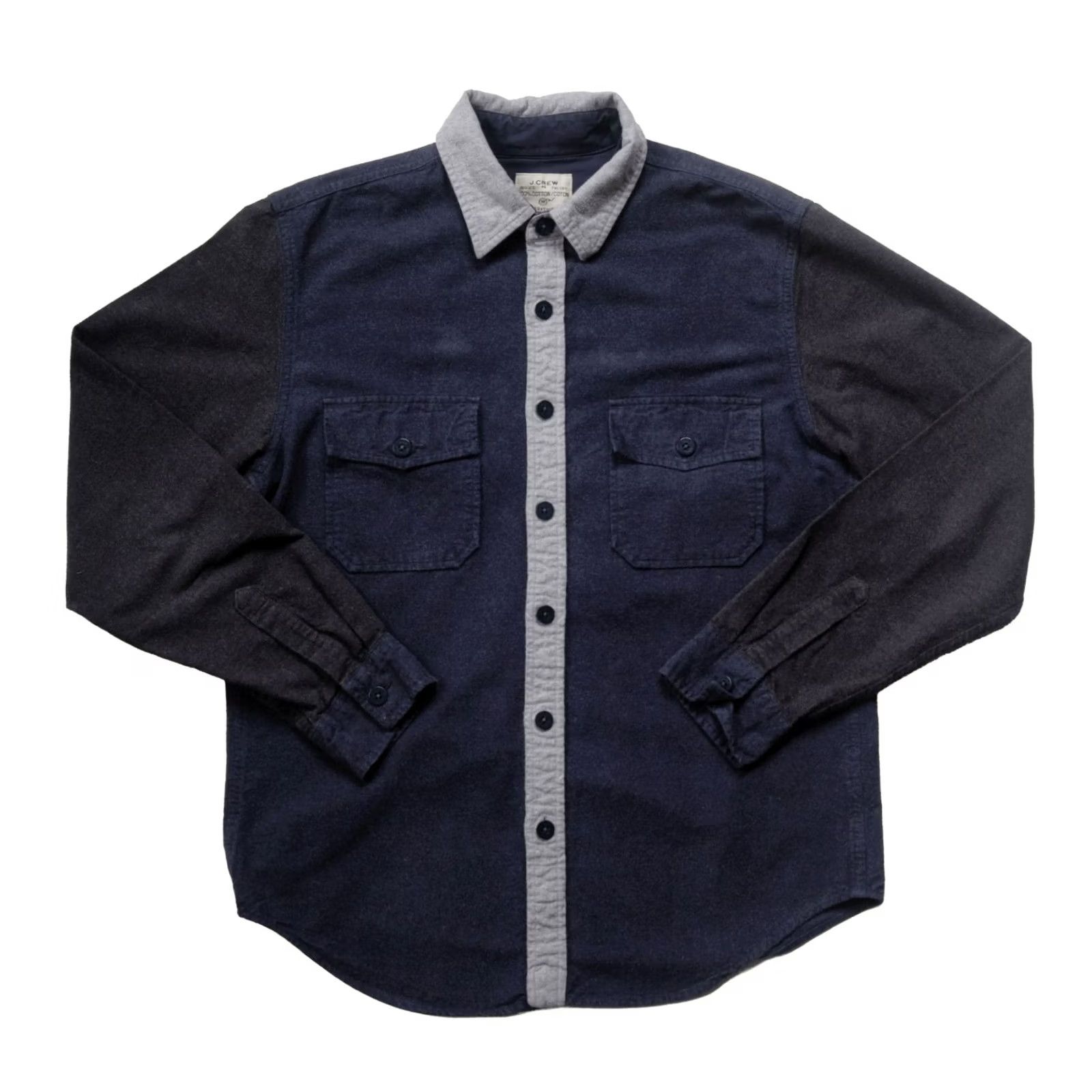 J.Crew VINTAGE J CREW Y2K CASUAL WORK SHIRT Long Sleeve Button Down M Blue Size US M / EU 48-50 / 2 - 2 Thumbnail