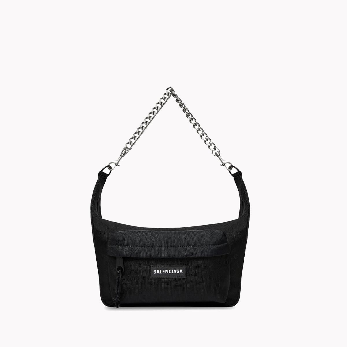 Balenciaga o1mt1gz1124 Size: OS / Raver Medium Bag With Chain Black Size ONE SIZE - 1 Thumbnail