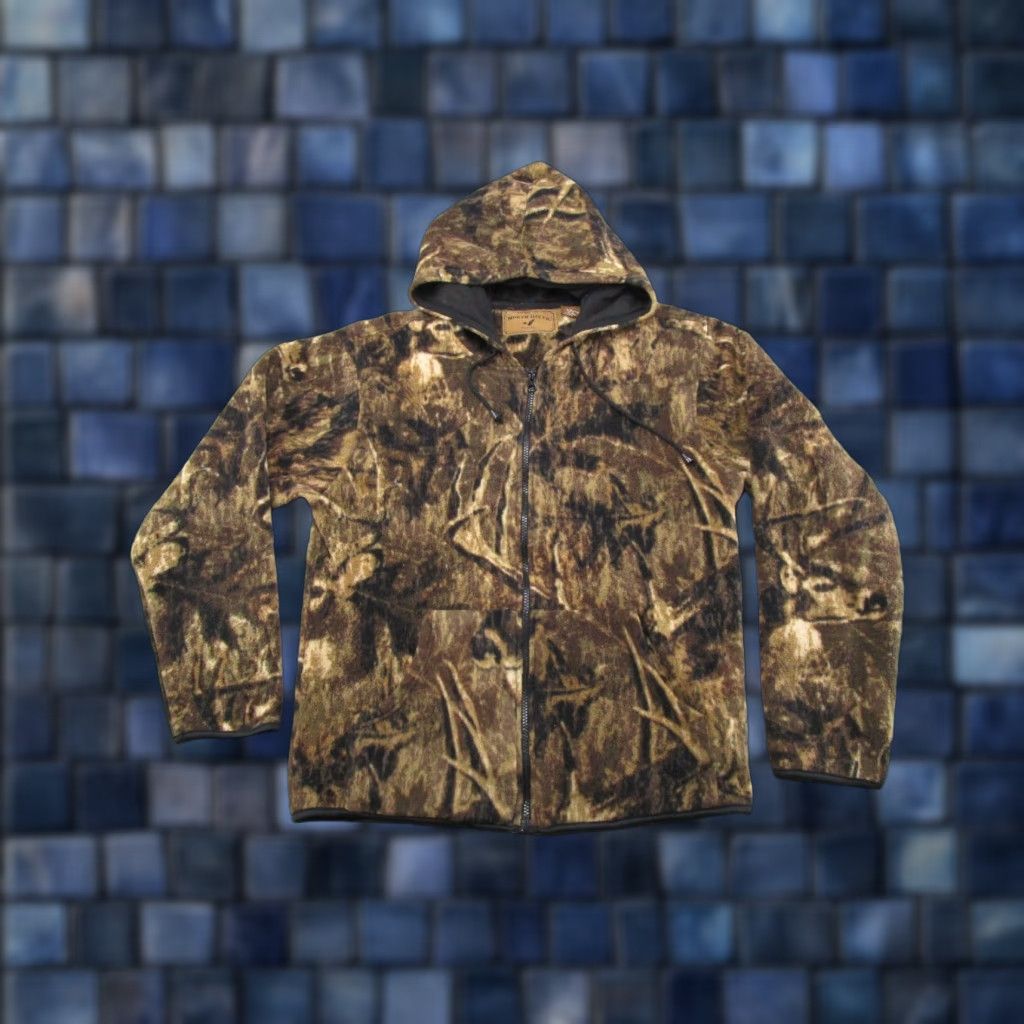Vintage VINTAGE North River Outfitters AOP All Over Print Whitetail Deer Fleece Zip Hoodie SZ M Size US M / EU 48-50 / 2 - 1 Thumbnail