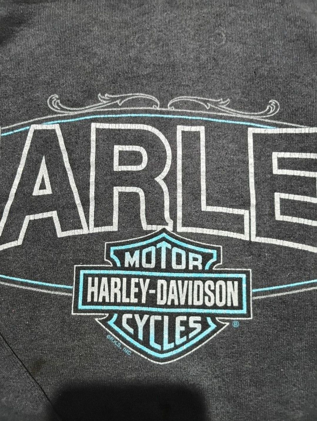 Harley Davidson Vintage Harley Davidson Pullover Hoodie Tag Hanes Size US XL / EU 56 / 4 - 3 Thumbnail