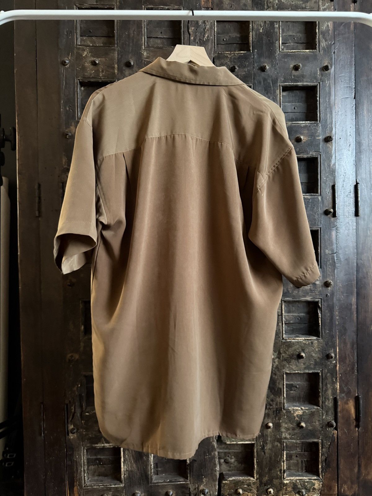 Other Vintage brown minimal short sleeve button up Size US L / EU 52-54 / 3 - 5 Thumbnail