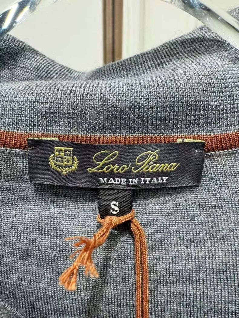 Loro Piana LORO PIANA Gray stretch knit top Size S / US 4 / IT 40 - 3 Thumbnail
