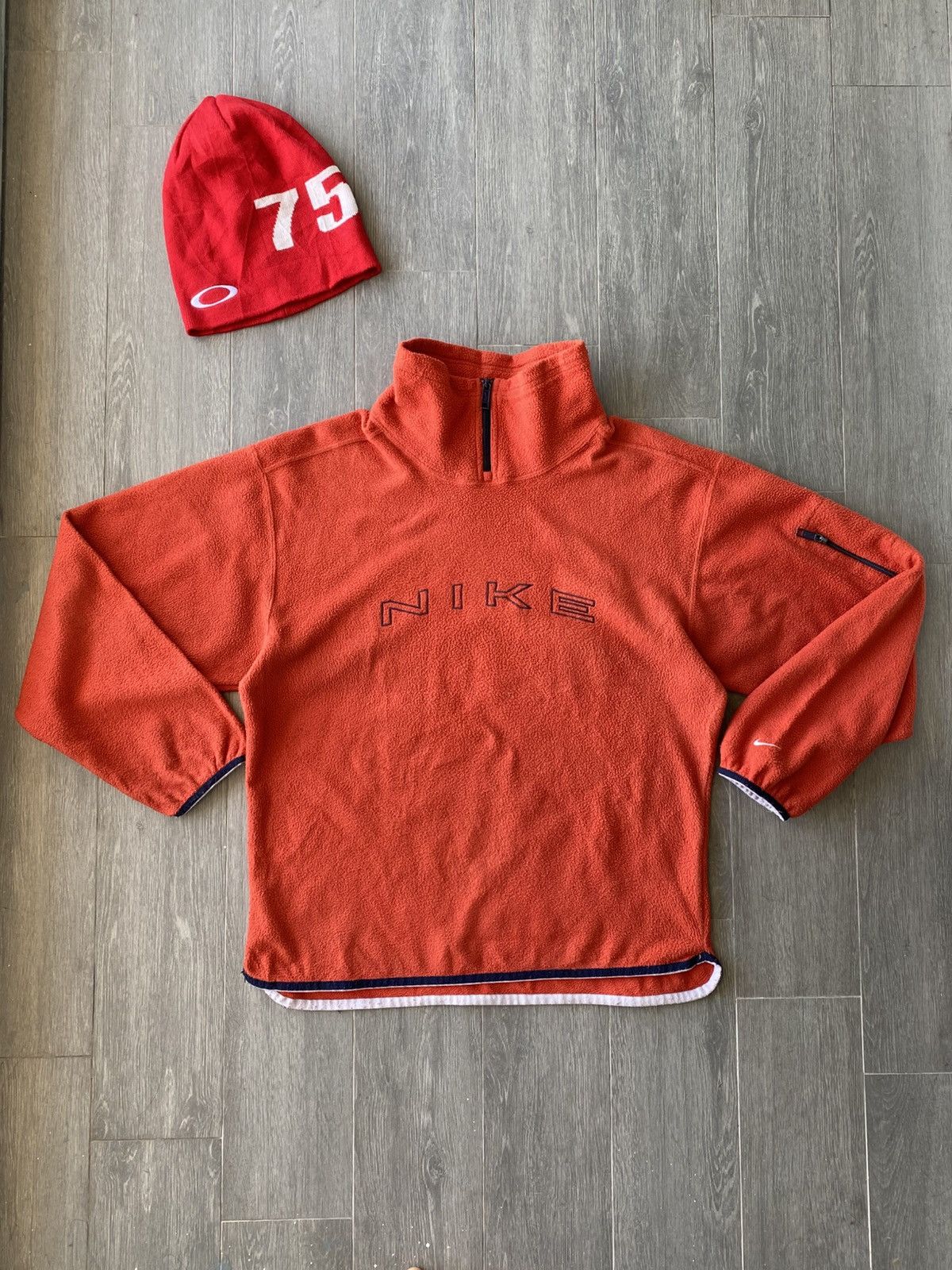 Nike × Nike ACG × Vintage Vintage Nike SpellOut Fleece Pullover Size US M / EU 48-50 / 2 - 2 Thumbnail