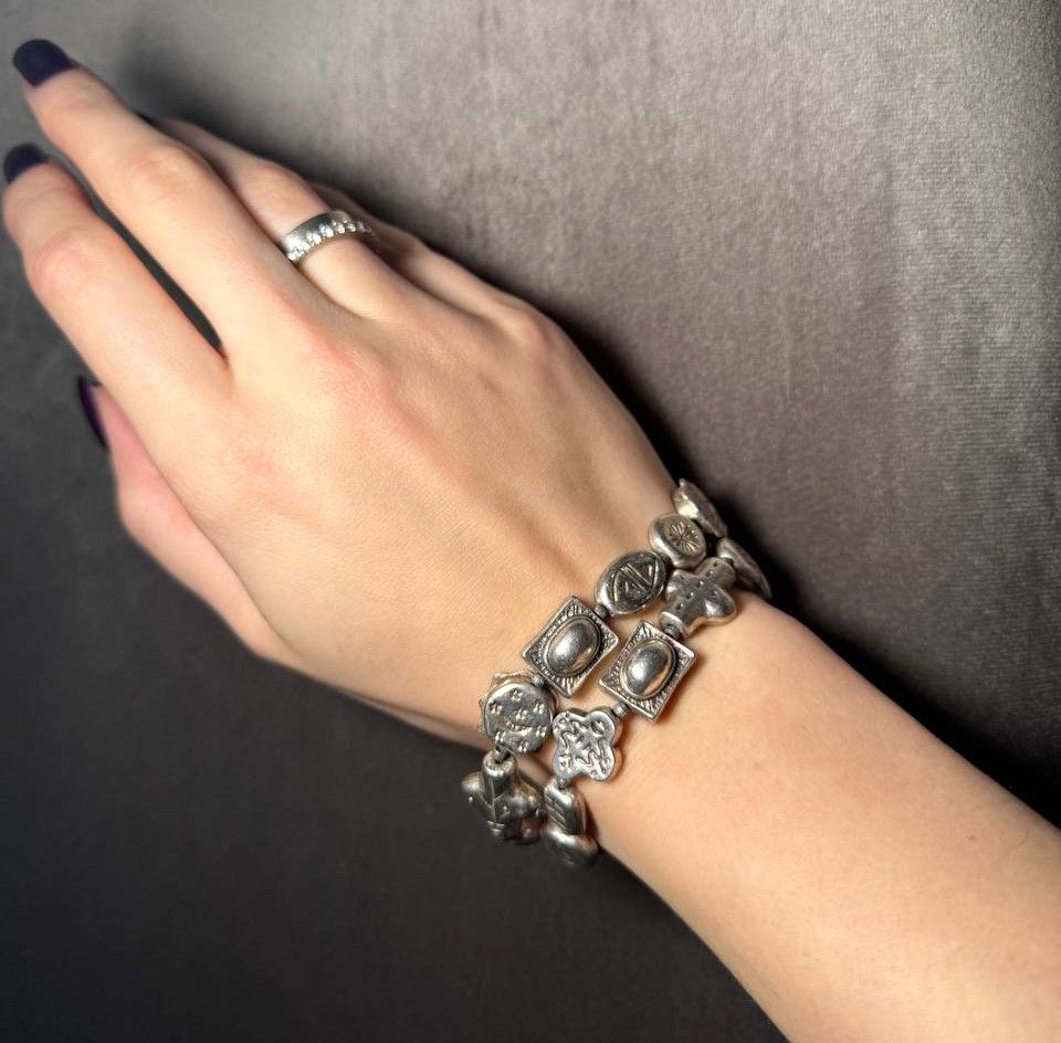 Other Ethnic Silver Choker Bracelet. Vintage Handmade Size ONE SIZE - 8 Thumbnail