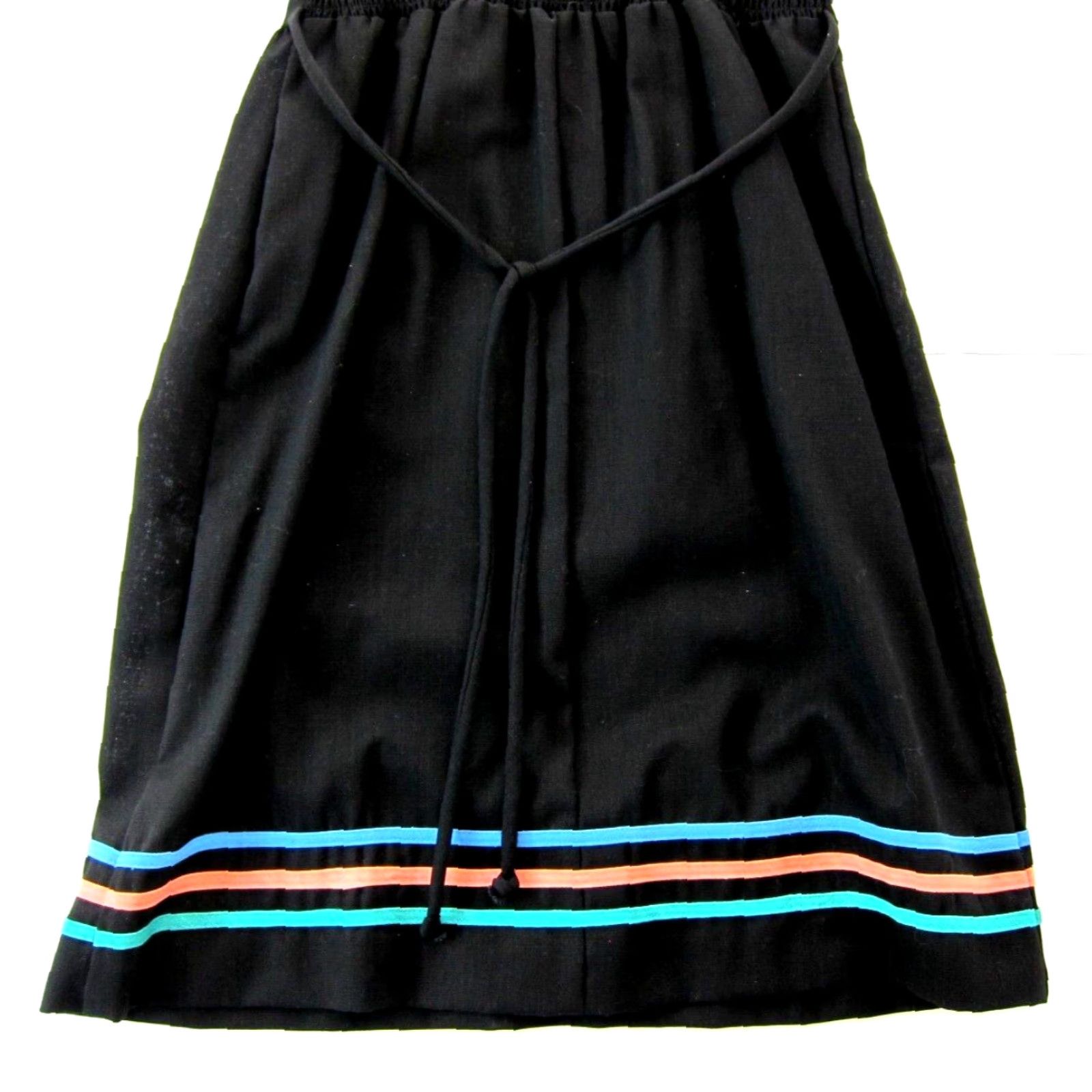 Vintage VINTAGE Black Orange Blue Green Cotton Pocket Tank Sun Apron Dress Medium Size M / US 6-8 / IT 42-44 - 6 Thumbnail