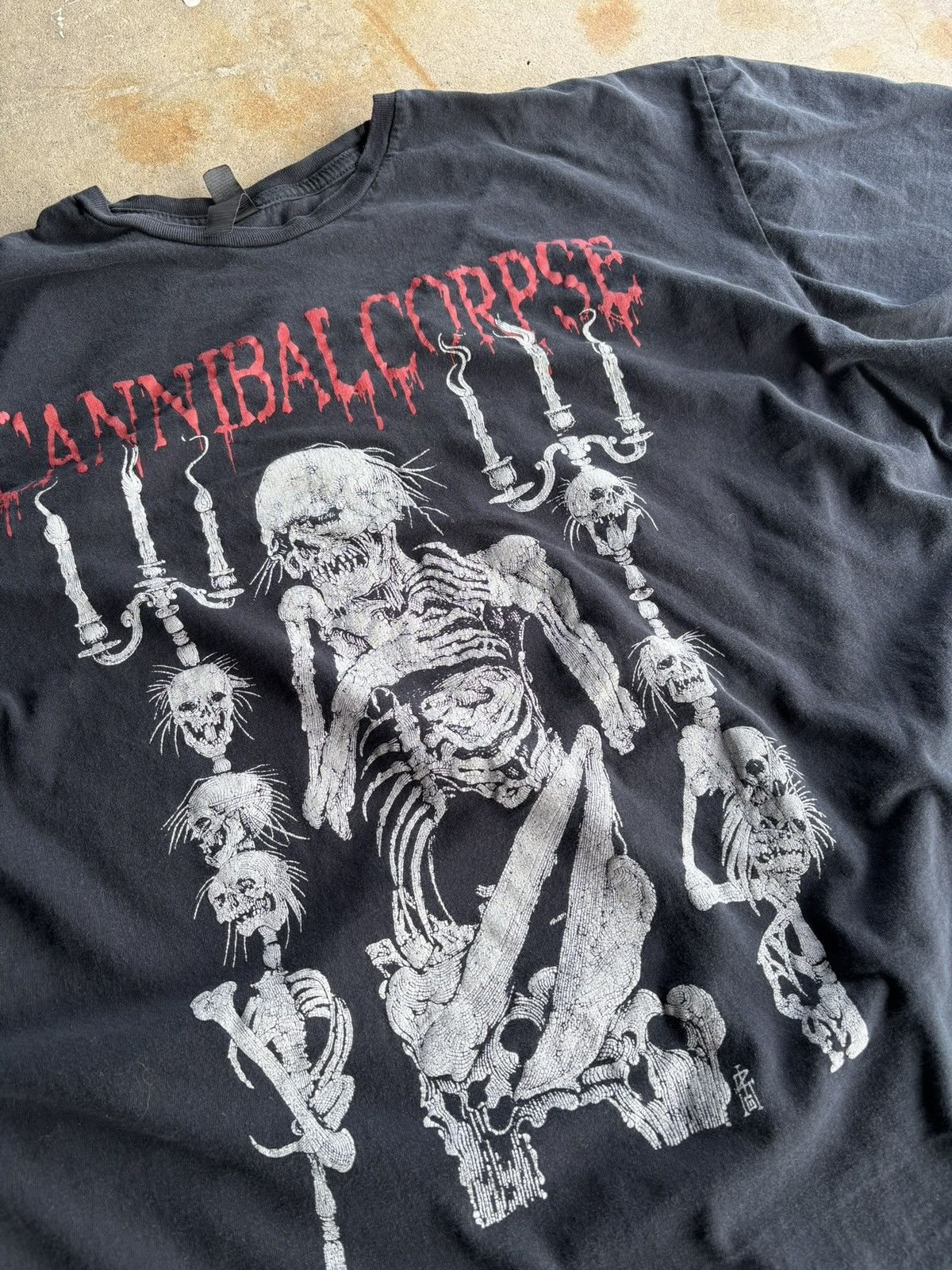 Other Vintage Faded Cannibal Corpse Grunge Boxy Band Tee Size US L / EU 52-54 / 3 - 3 Thumbnail