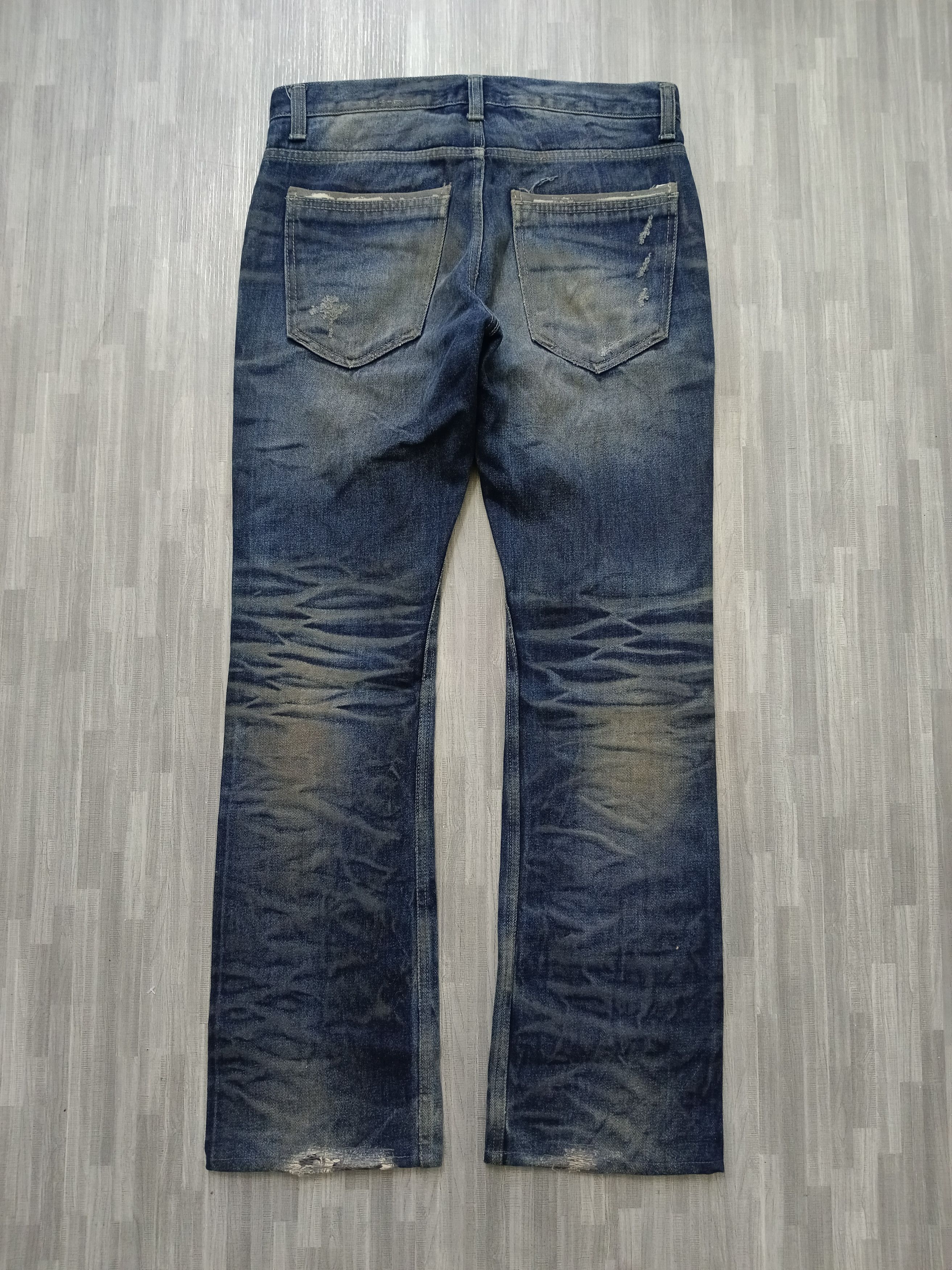 Japanese Brand FLARE SICK OLD ARMY DENIM PANT Size US 30 / EU 46 - 3 Thumbnail