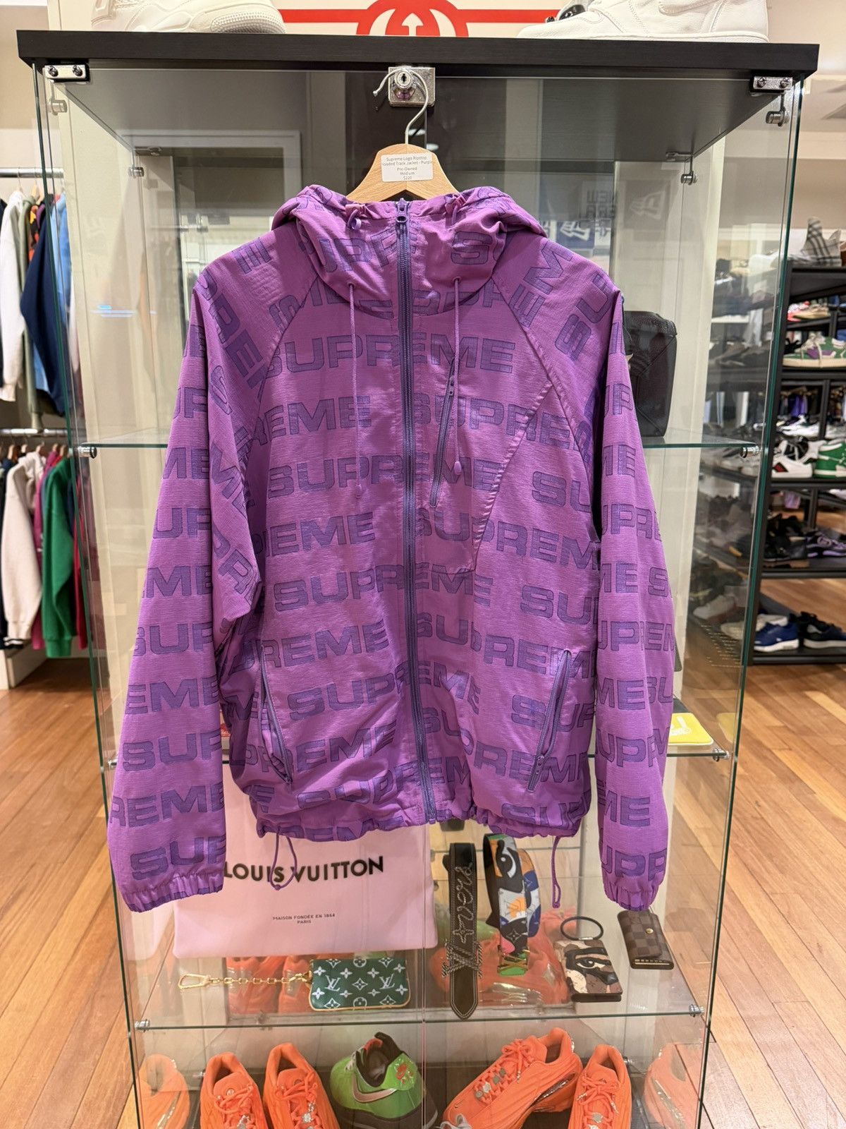 Supreme Supreme Logo Ripstop Purple Track Jacket Size US M / EU 48-50 / 2 - 1 Thumbnail