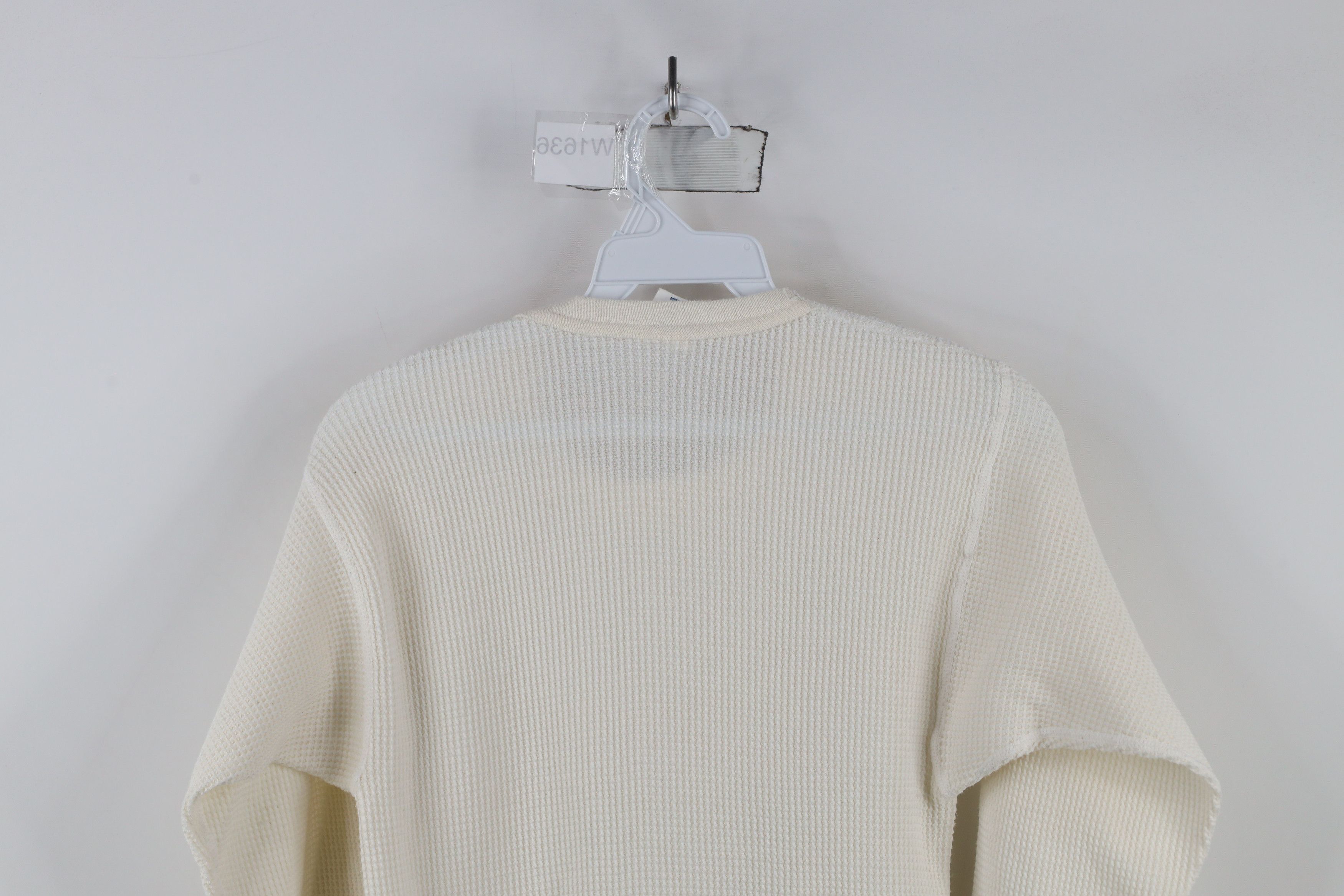 Vintage Vintage 90s Streetwear Waffle Knit Long Sleeve T-Shirt USA Size US L / EU 52-54 / 3 - 9 Thumbnail
