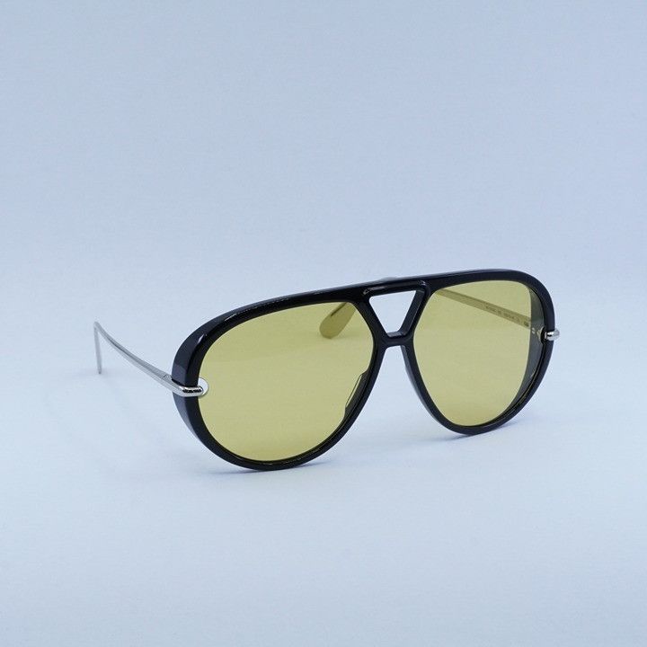 Bottega Veneta Bottega Veneta BV1274S 002 Sunglasses Black Aviator Frame Size ONE SIZE - 1 Thumbnail