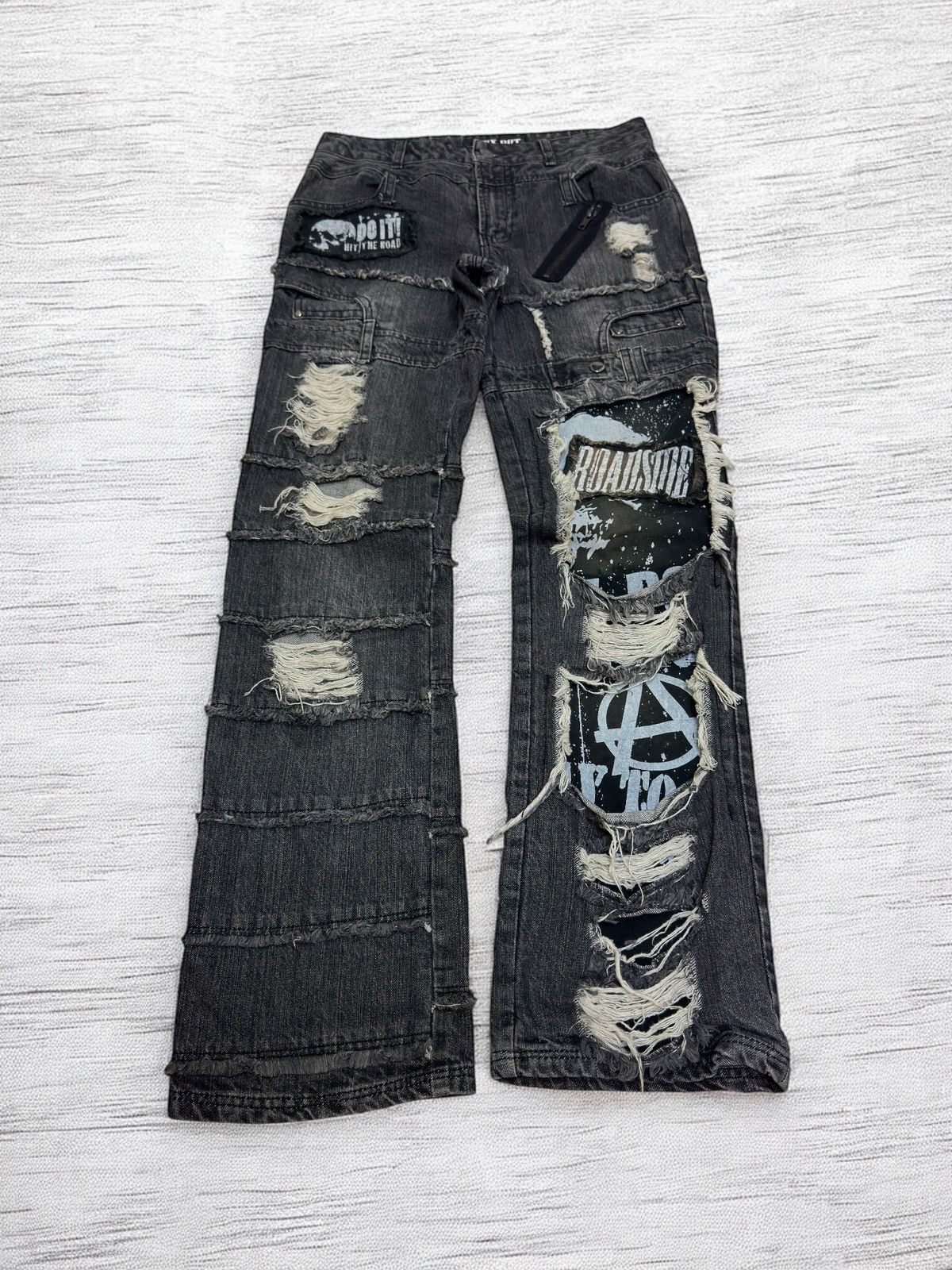 Hysteric Glamour SS06 Sample Distressed Scab Denim | Grailed