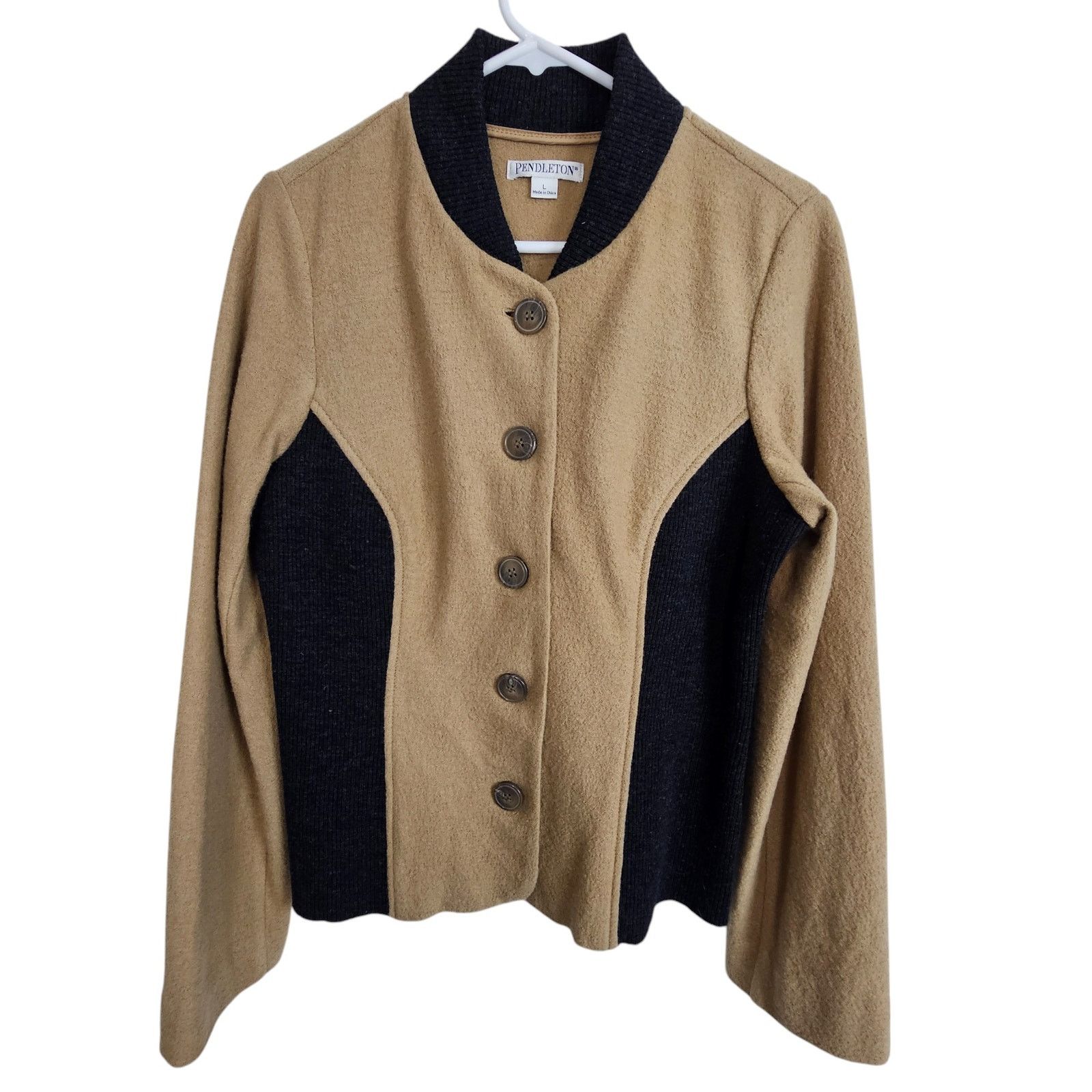 Pendleton Vintage Pendleton Womens Wool Button Front Jacket L Country Size L / US 10 / IT 46 - 1 Thumbnail