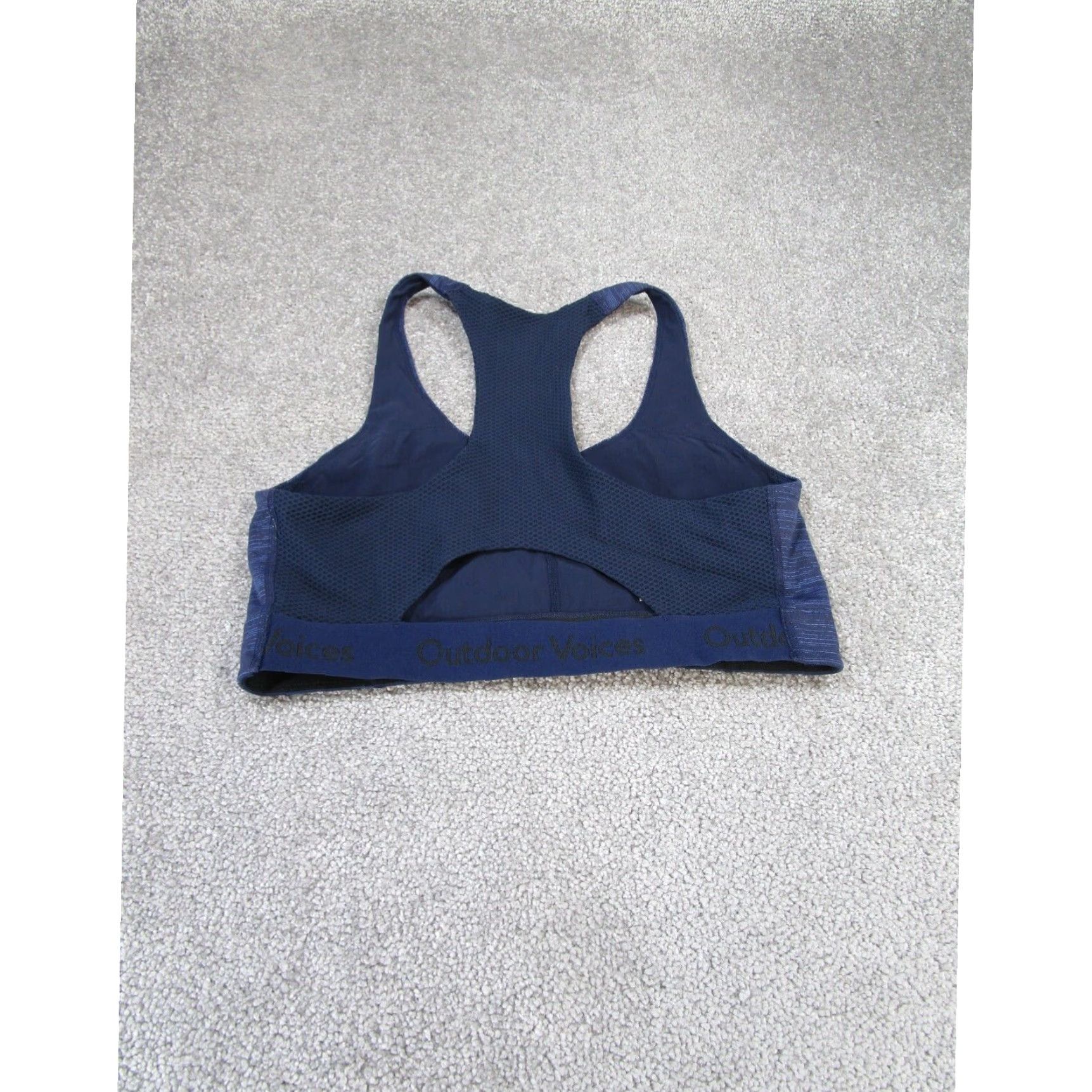Outdoor Voices Outdoor Voices Navy Blue Large Womens Sports Bra Size ONE SIZE - 4 Thumbnail