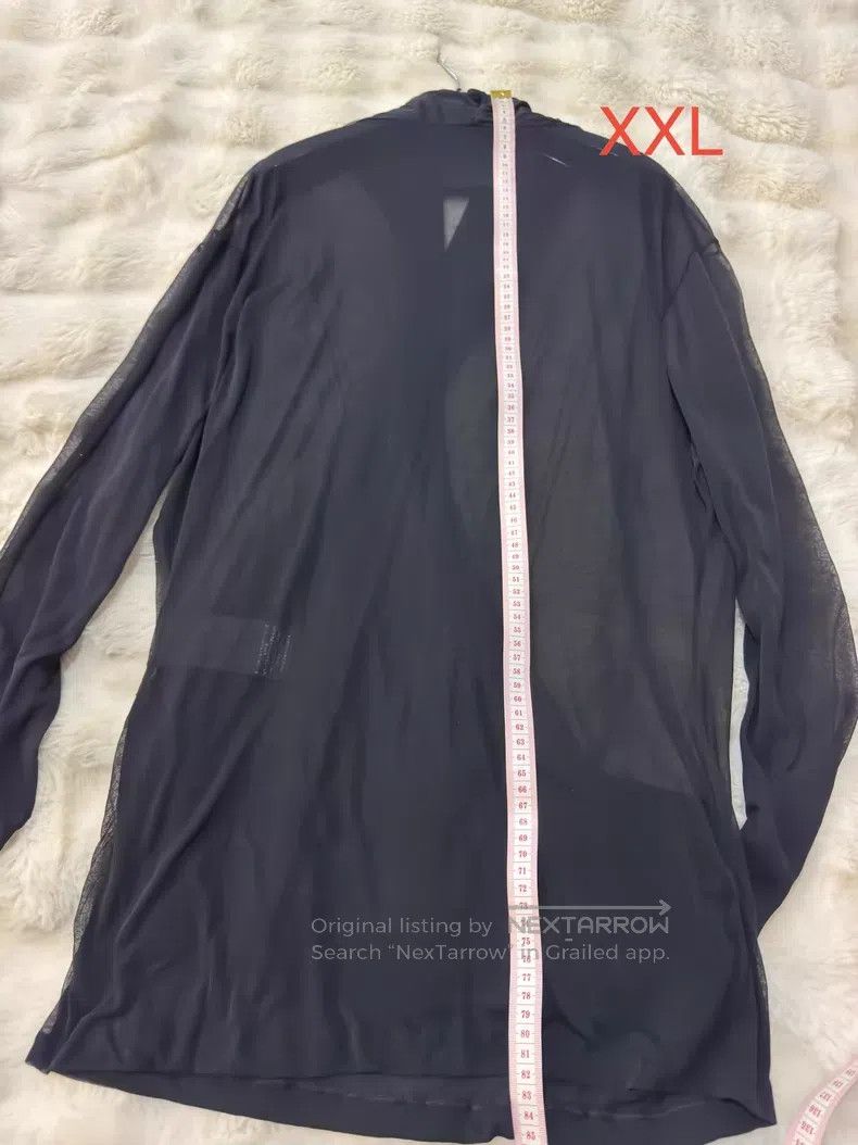 Saint Laurent Paris Saint Laurent Paris Crinkled Deep V Chiffon Underlayer Shi Size US XXL / EU 58 / 5 - 9 Thumbnail