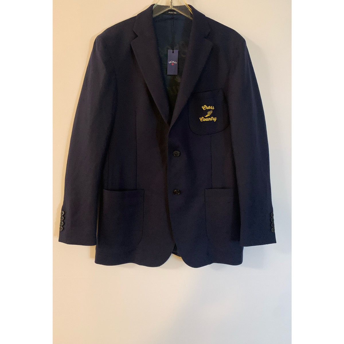 Noah NOAH CROSS COUNTY EMBROIDERED LOGO BLAZER JACKET Size 40R - 15 Thumbnail
