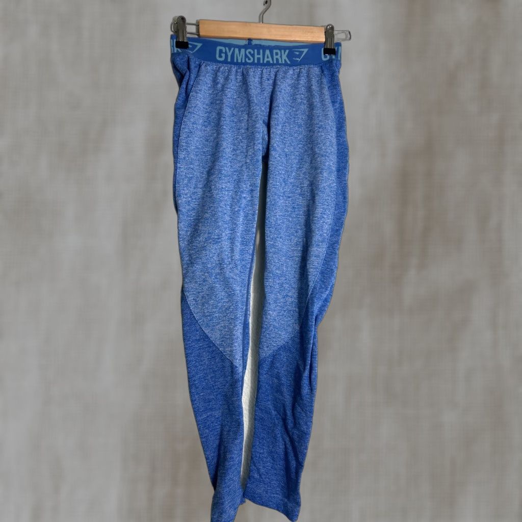 Gymshark Gymshark Dry Leggings Women S Blue Heathered Compression Activewear Yoga Size 28" / US 6 / IT 42 - 1 Thumbnail