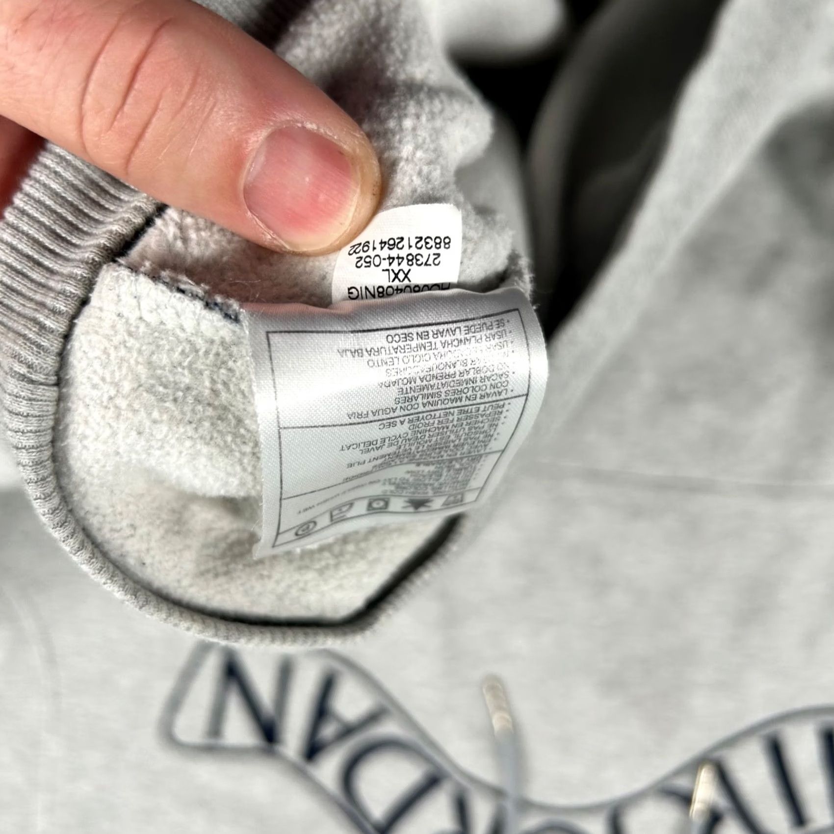 Jordan Brand VINTAGE Nike Air Jordan Hoodie Mens 2XL Embroidered Basketball Heather Gray Jumpman Y2K Shirt Pullover Size US XXL / EU 58 / 5 - 7 Thumbnail