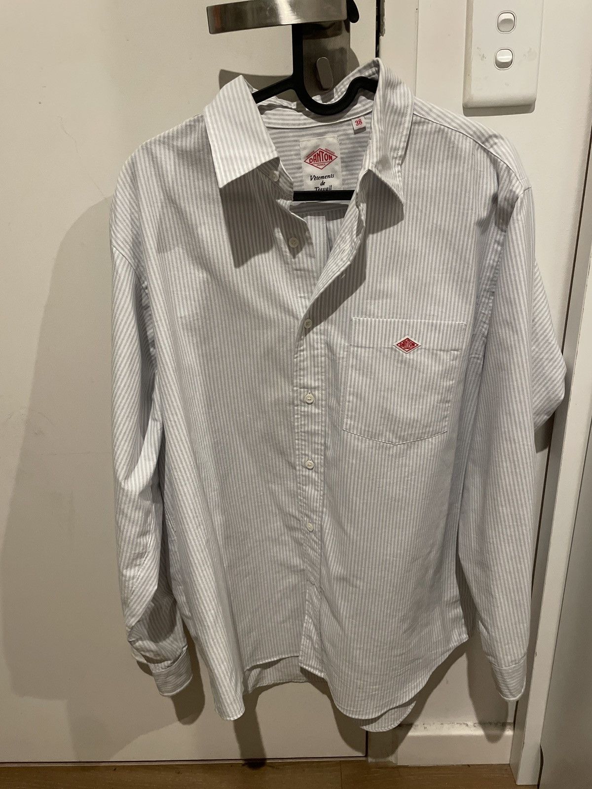 Danton Danton blue and white strip shirt Size US S / EU 44-46 / 1 - 1 Thumbnail