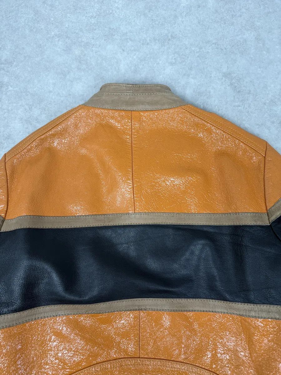 Dolce & Gabbana AW2001 Dolce & Gabbana Orange Prototype Leather Satin Jacket Size US M / EU 48-50 / 2 - 7 Thumbnail