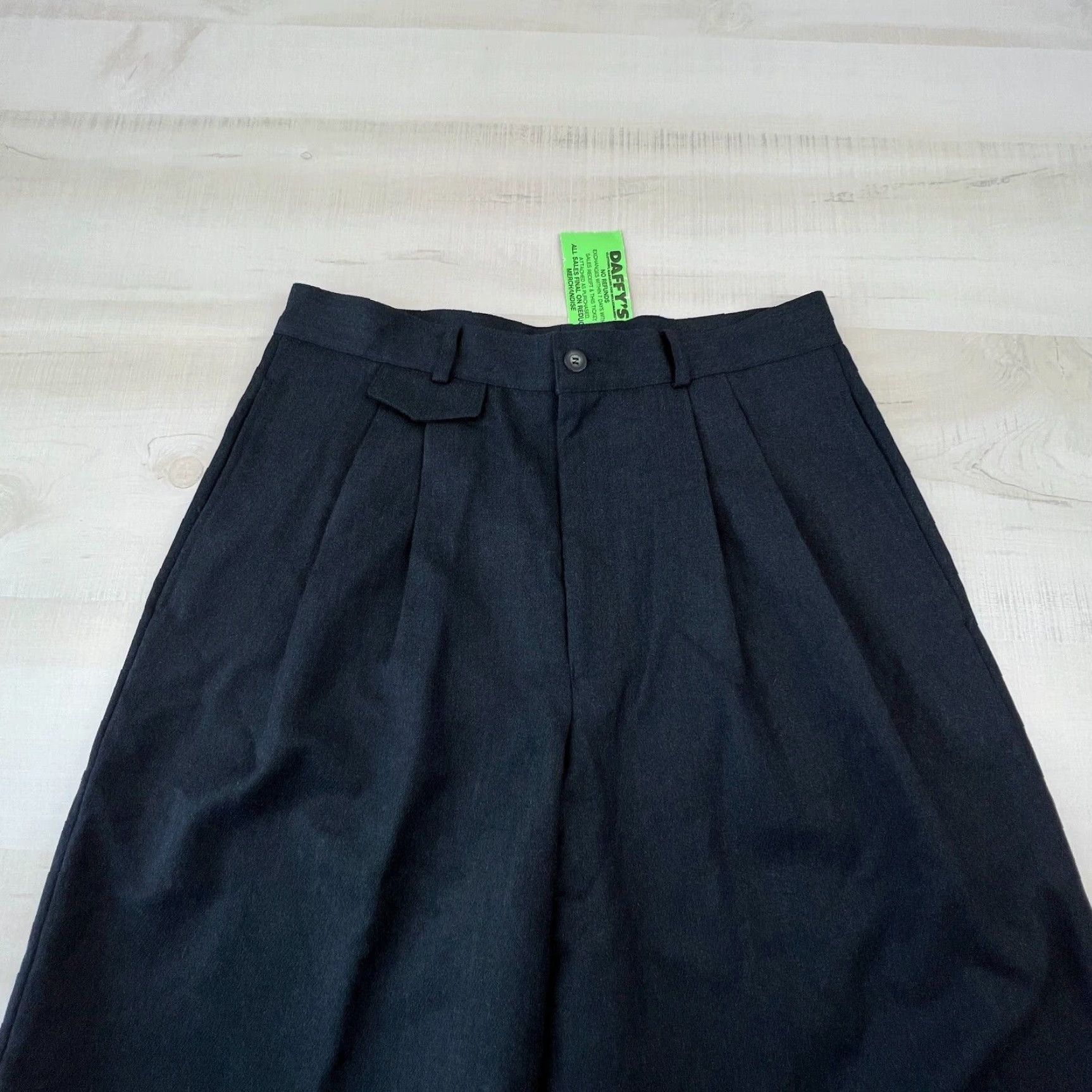 Vintage Cecilia Metheny Women's Gray Dress Pants 34 Regular Fit Pleated Wool Unhemmed Made in Italy Size 24" / US 00 / IT 34 - 2 Thumbnail
