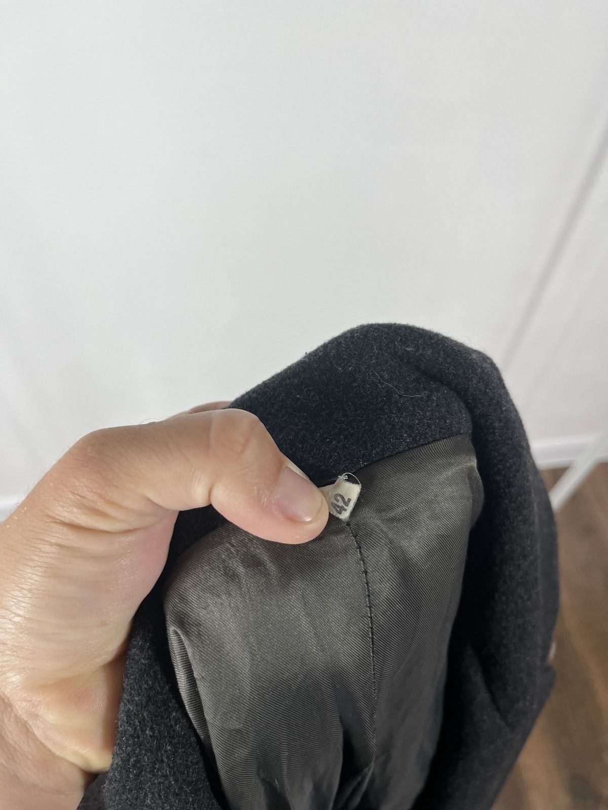 Other Vintage Women’s Italian Wool Coat Black Made in Italy Size L / US 10 / IT 46 - 12 Thumbnail