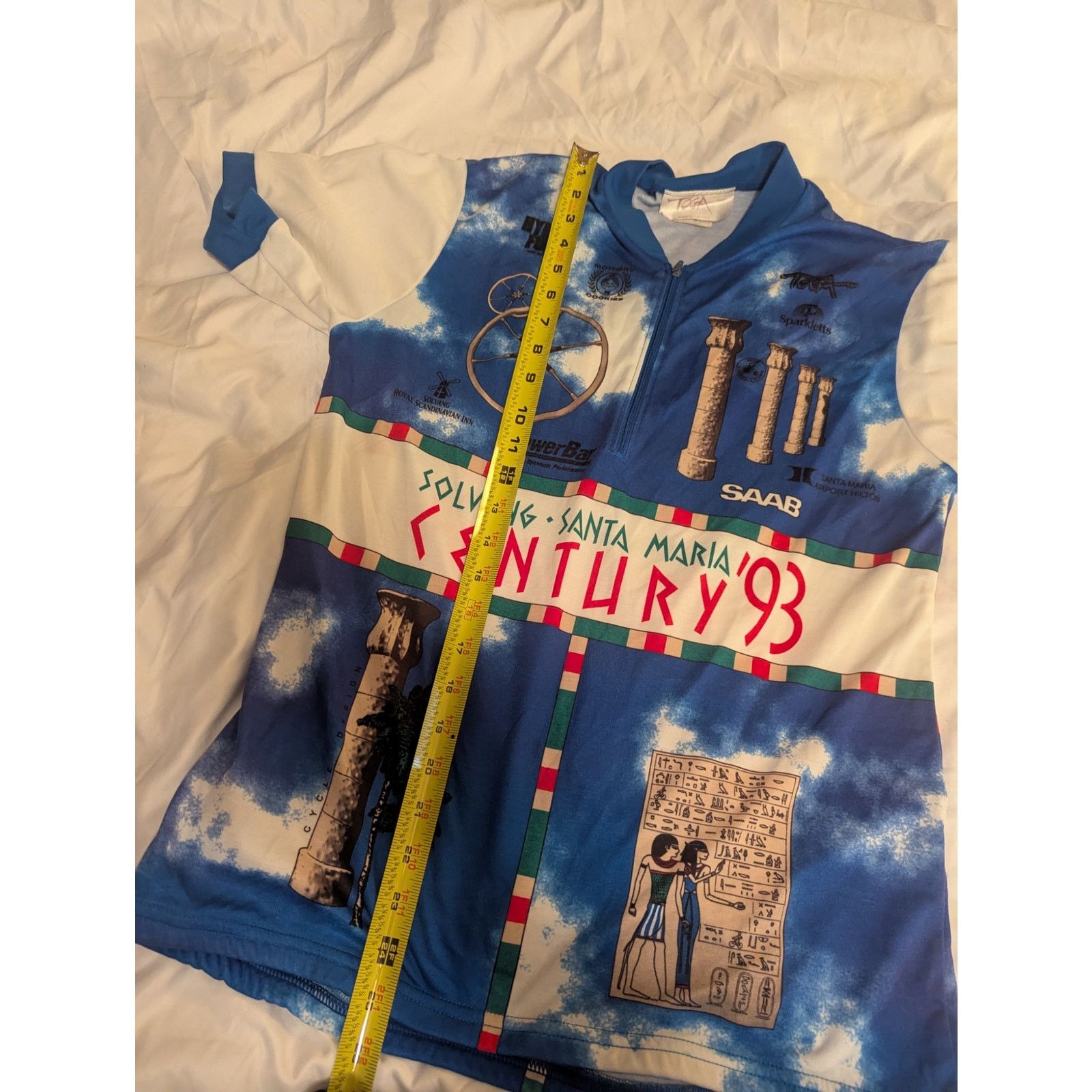Toga Vtg Toga Solvang Century Santa Maria 1993 Cycling Jersey Med Size US M / EU 48-50 / 2 - 5 Thumbnail
