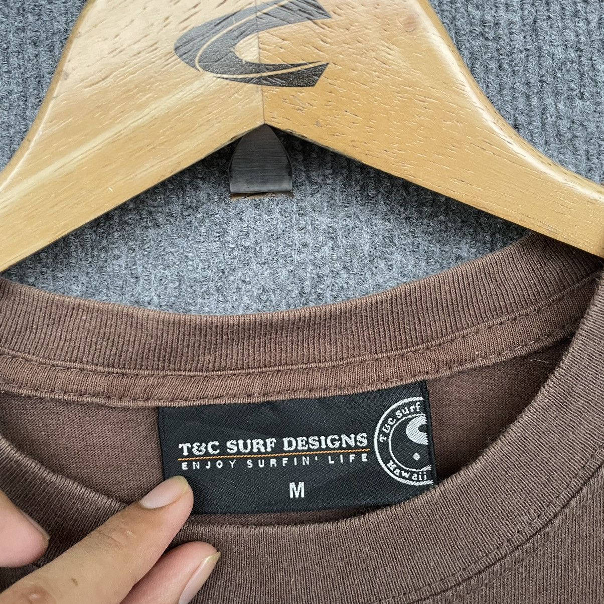 Vintage 2000s T&C Surf Ying Yang Logo Backhit Surfing T Shirt Size US M / EU 48-50 / 2 - 4 Thumbnail