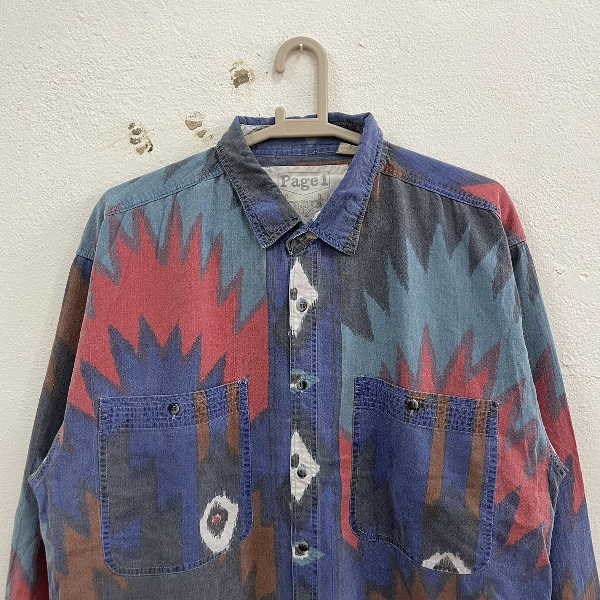 Japanese Brand × Native 🔥🔥🇯🇵Vintage Retro Motive Aztec Navajo Buttons Shirts Size US L / EU 52-54 / 3 - 3 Thumbnail