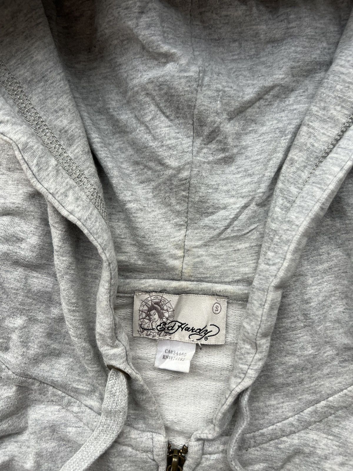Ed Hardy 00’s ED HARDY TATTOING BIRD ZIP HOODIE Y2K VINTAGE Size S / US 4 / IT 40 - 7 Thumbnail