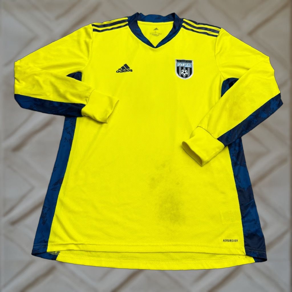Adidas Adidas Aeroready Academia AFC #0 Goalie Soccer Jersey Mens Large Yellow Active Size US M / EU 48-50 / 2 - 1 Thumbnail