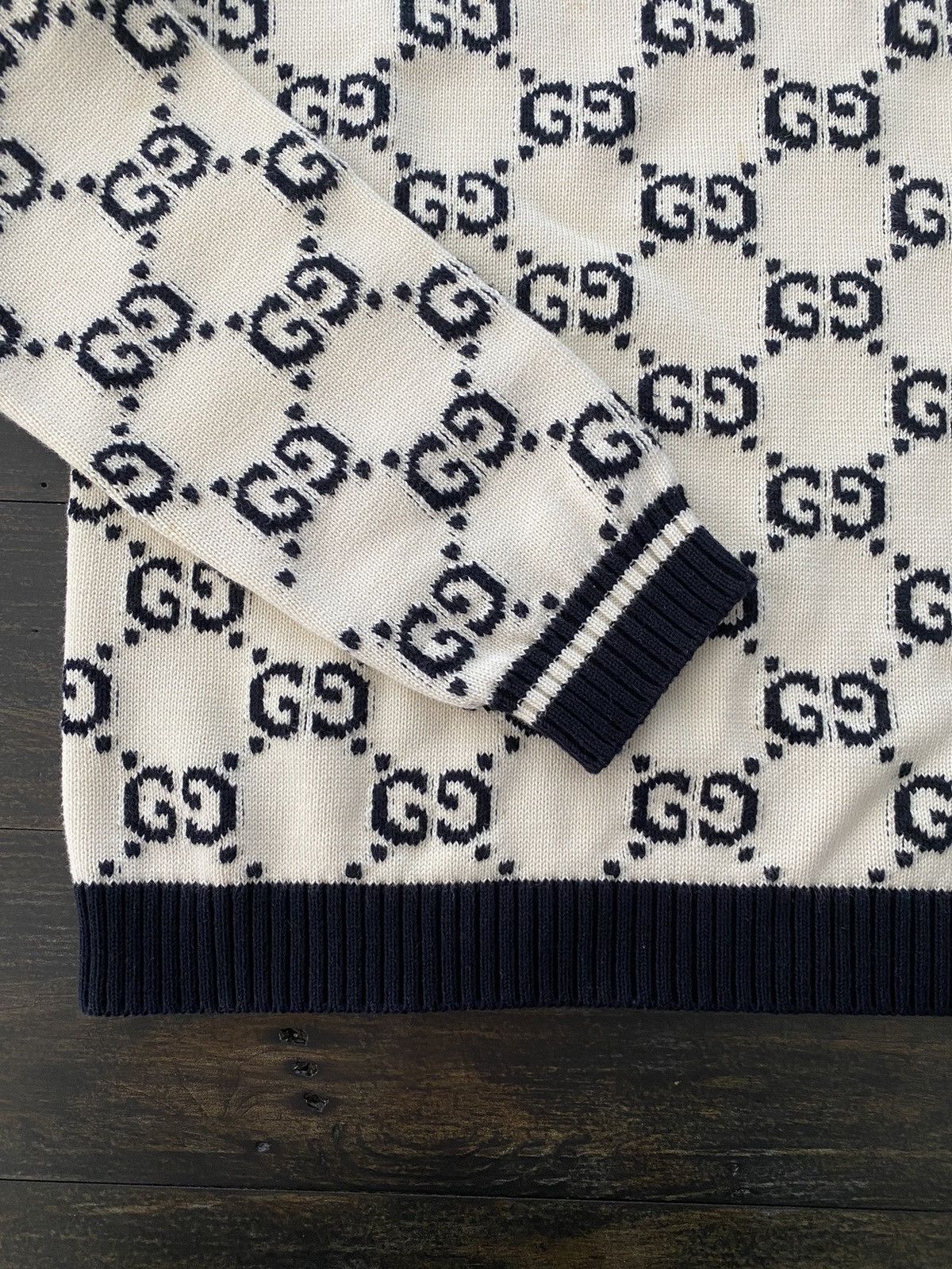 Gucci GG cotton knit sweater Size US M / EU 48-50 / 2 - 3 Thumbnail