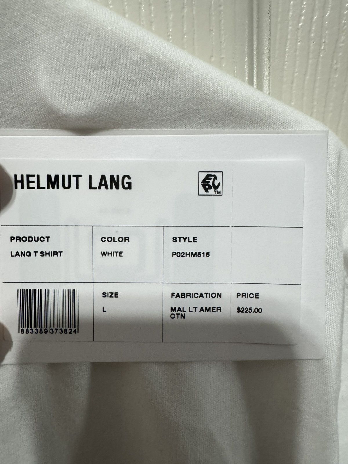 Helmut Lang Lang T Shirt Size US L / EU 52-54 / 3 - 4 Thumbnail