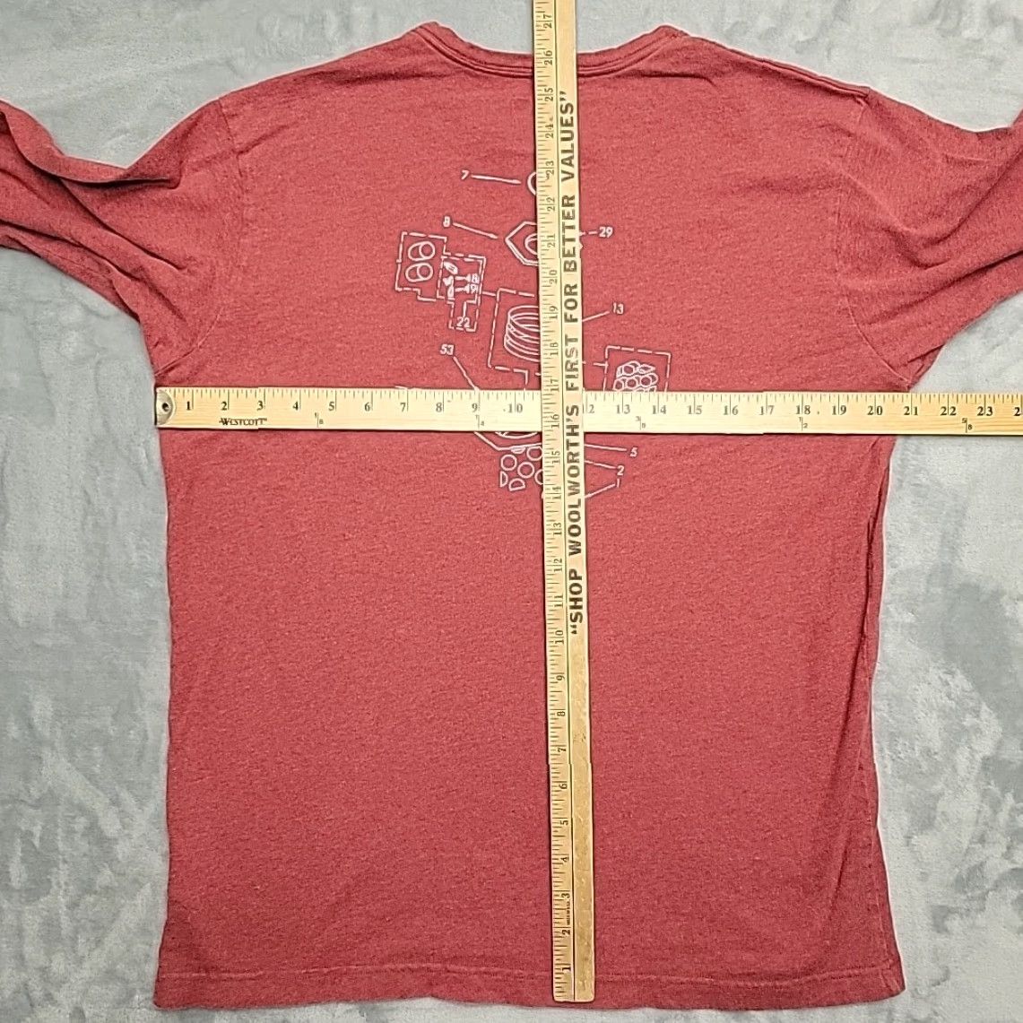 Mountain Hardwear VINTAGE Mountain Hardwear Shirt Mens L Red 100% Organic Cotton Long Sleeve Outdoor TEE Size US L / EU 52-54 / 3 - 8 Thumbnail
