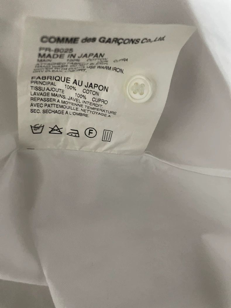 Comme des Garcons Comme Des Garcons White Shirt Size XS / US 0-2 / IT 36-38 - 6 Thumbnail