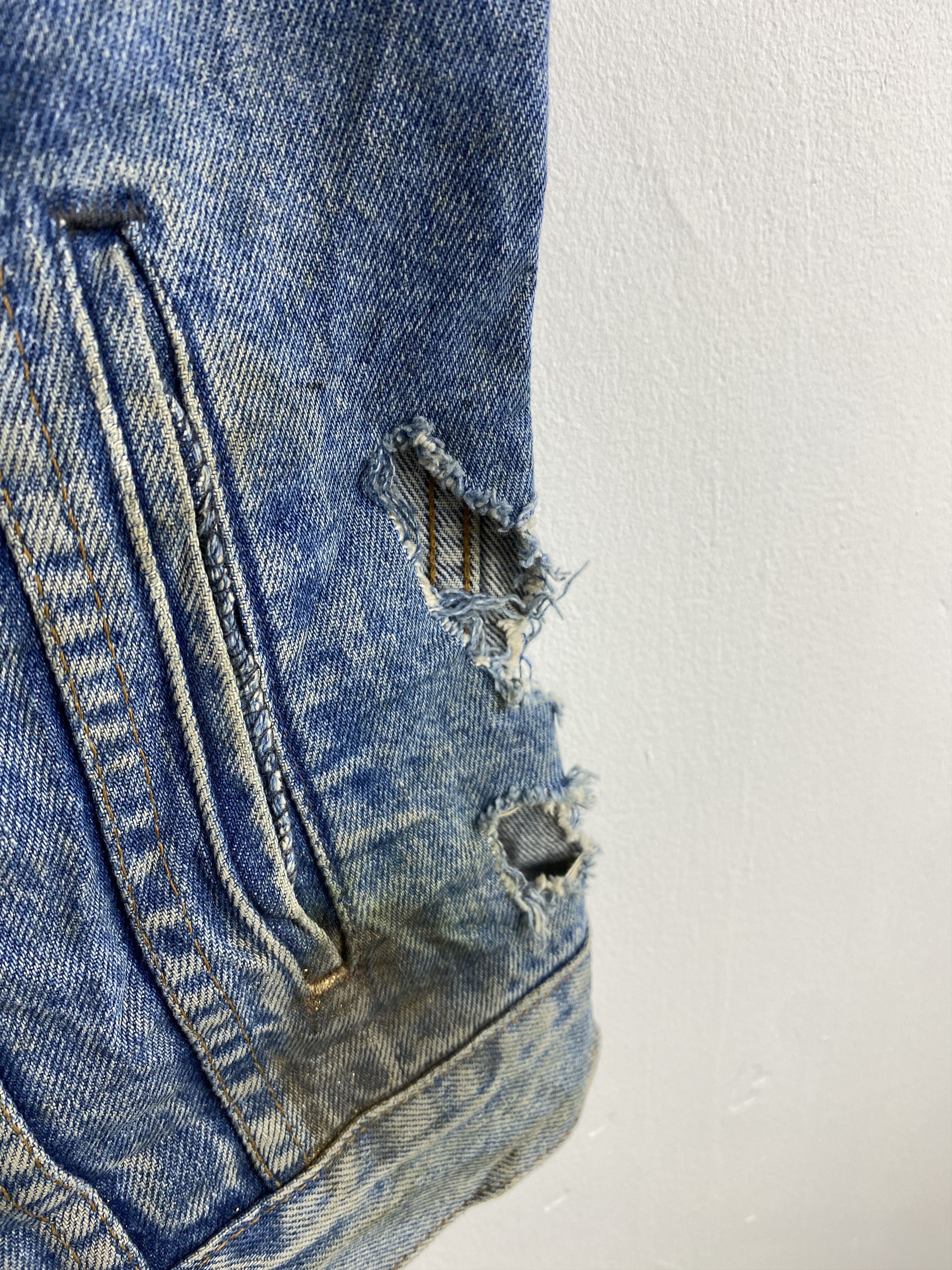 Levi's Vintage 90s Levis Sleeveless Jeans Vest J2009 Size US M / EU 48-50 / 2 - 17 Thumbnail