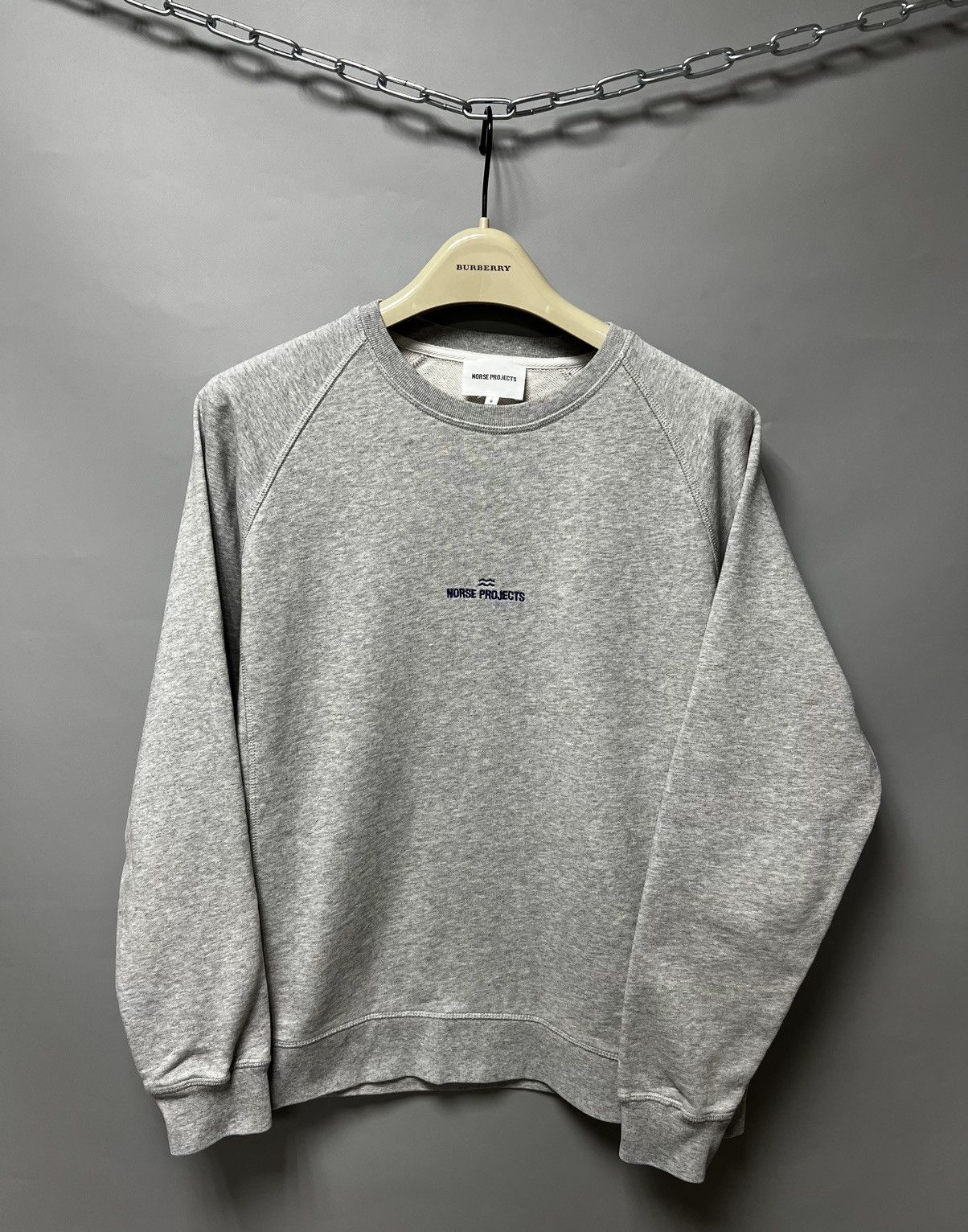 Norse Projects Norse Projects Sweatshirt Wave Logo Gray Crewneck Men’s y2k Size US S / EU 44-46 / 1 - 1 Thumbnail