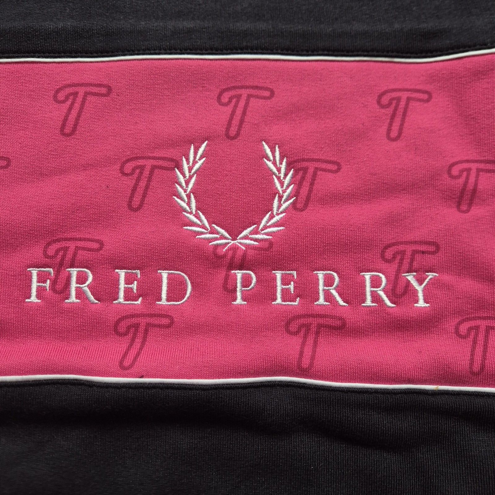 Thames Thames x Fred Perry Chest Panel Sweatshirt Black Medium SS19 Size US M / EU 48-50 / 2 - 7 Thumbnail