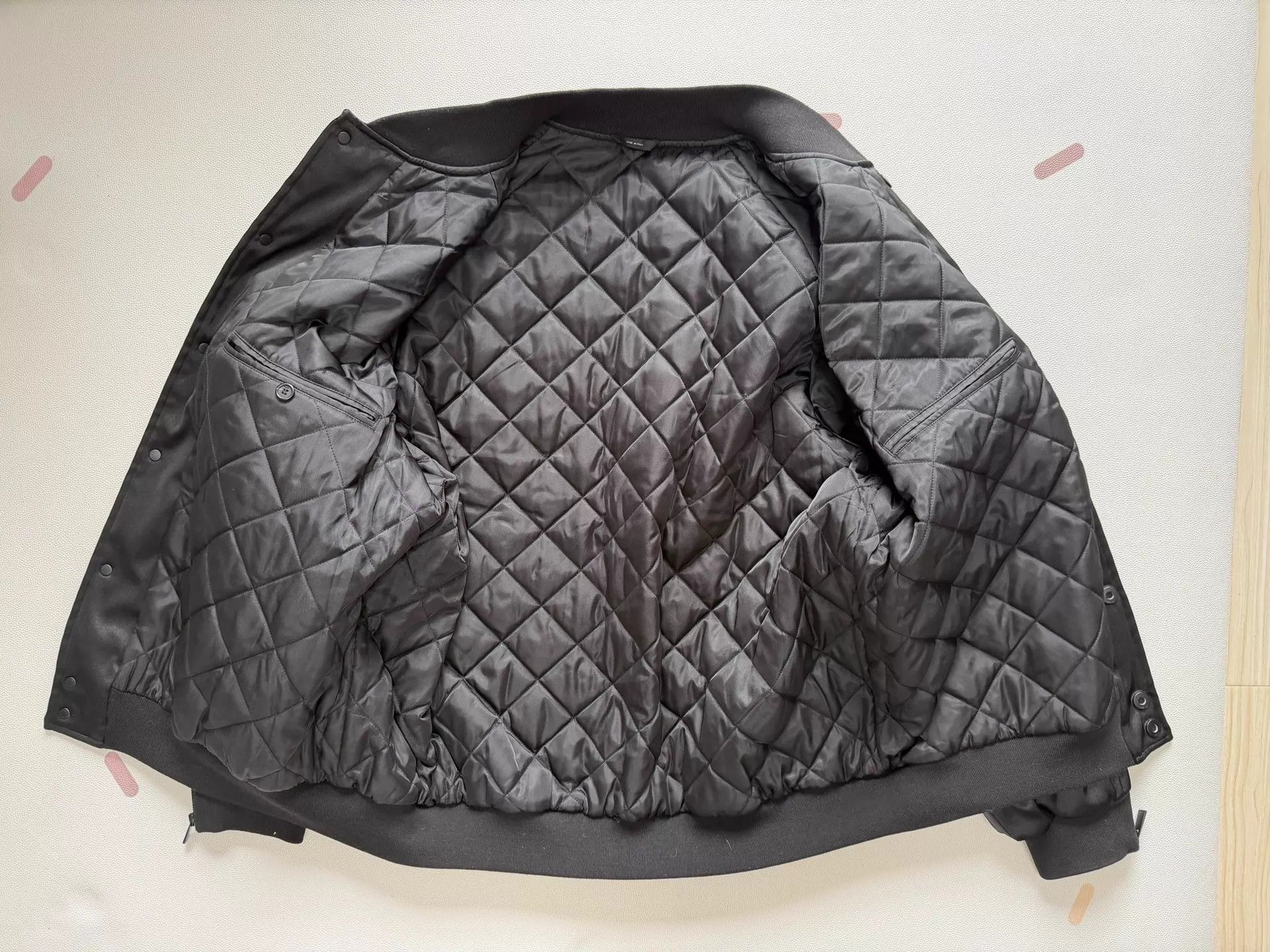 Fendi Fendi Black Jacquard Baseball Jacket Zip-Off Arms 54 New Size US L / EU 52-54 / 3 - 5 Thumbnail