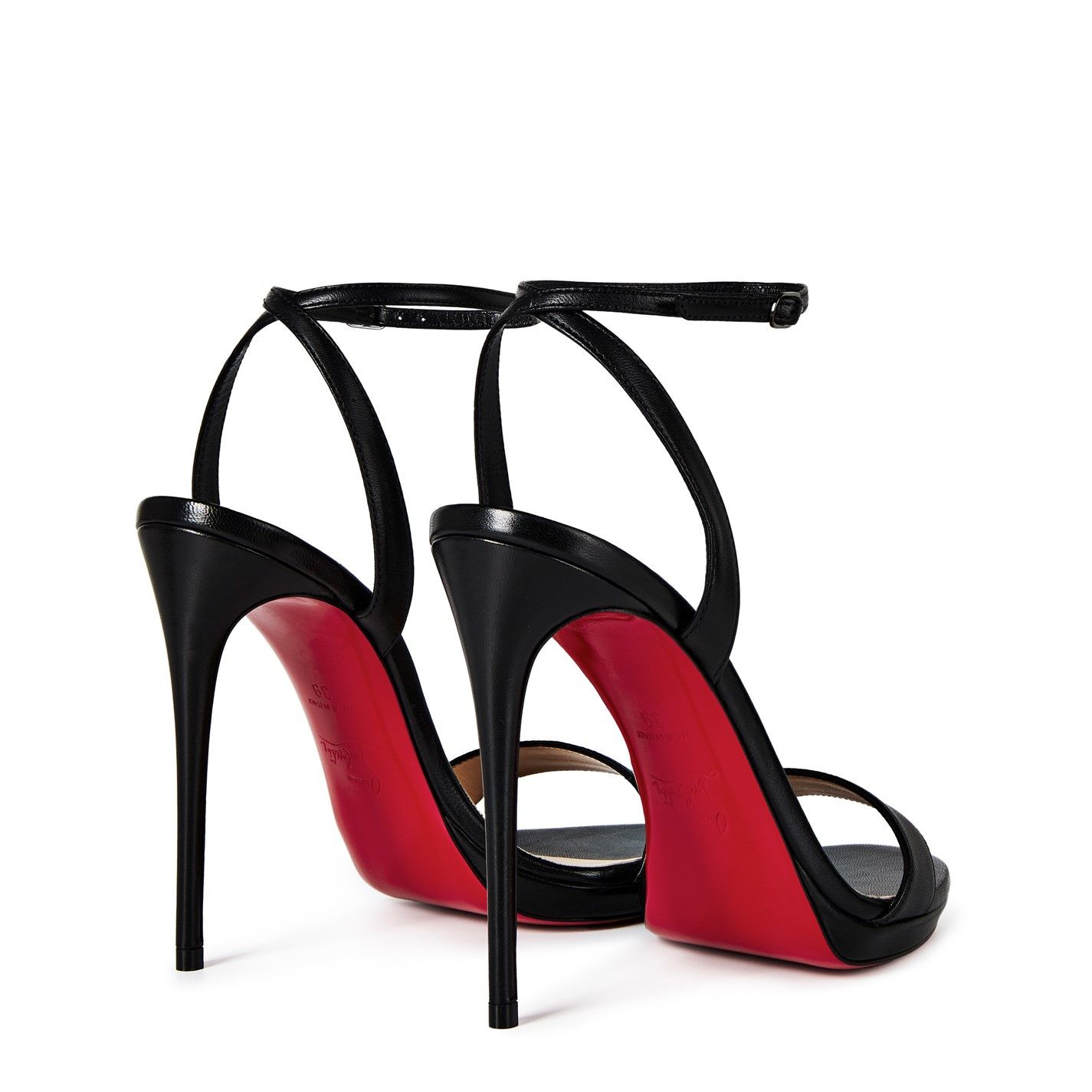 Christian Louboutin Women'S Loubi Queen Leather Sandals, 120mm Size US 7 / IT 37 - 5 Thumbnail